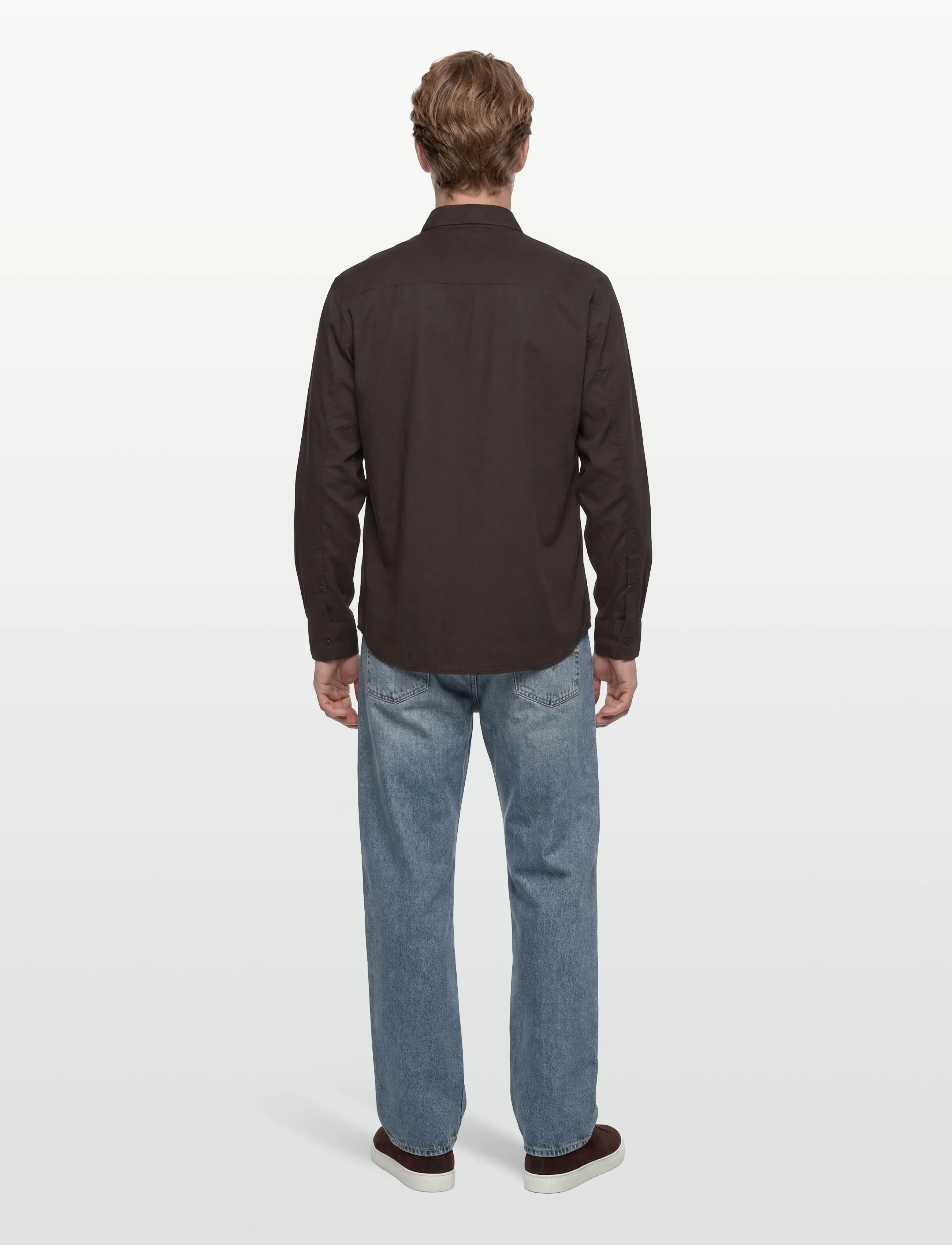 Filippa K - Relaxed Voile Shirt - basic skjorter - dark chocolate - 4