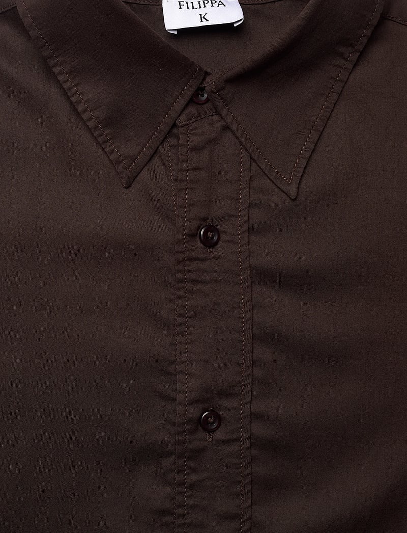 Filippa K - Relaxed Voile Shirt - basic-hemden - dark chocolate - 2