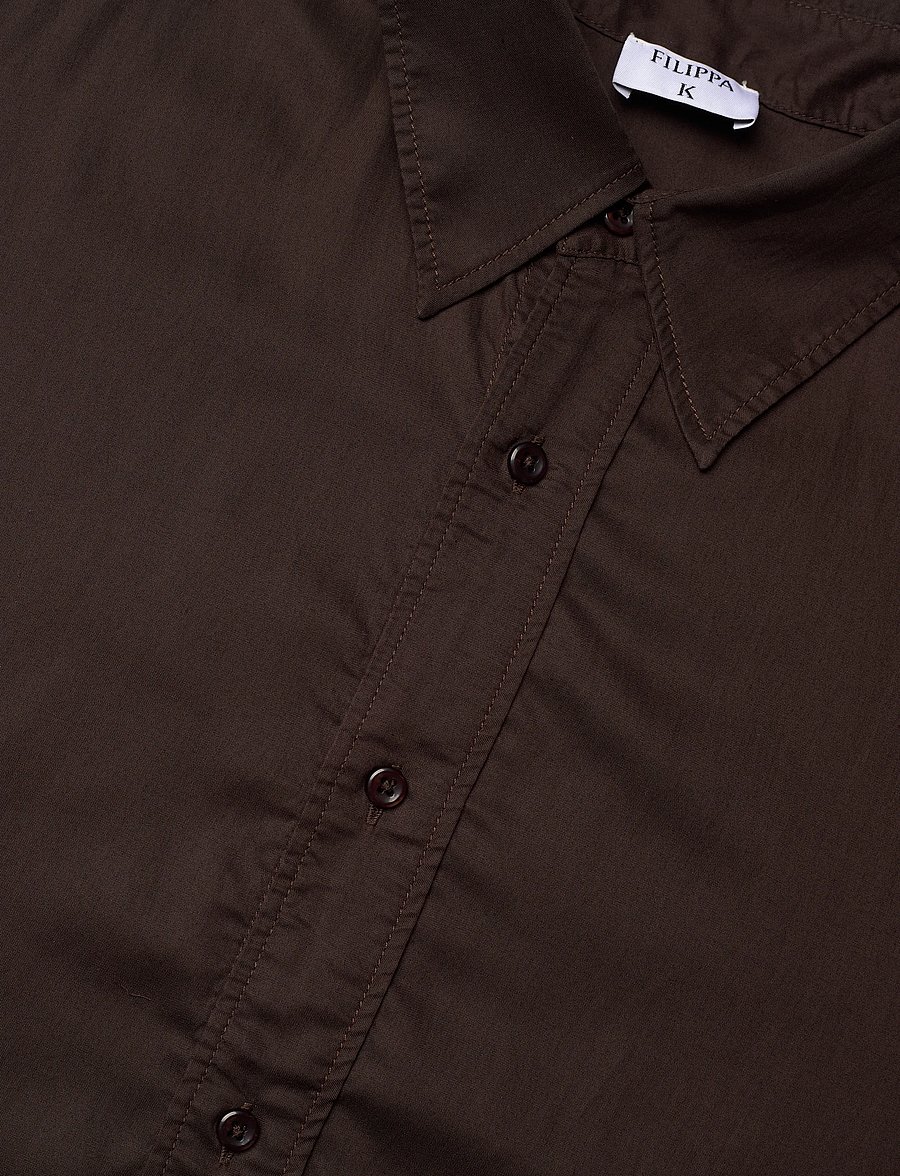Filippa K - Relaxed Voile Shirt - basic-hemden - dark chocolate - 3