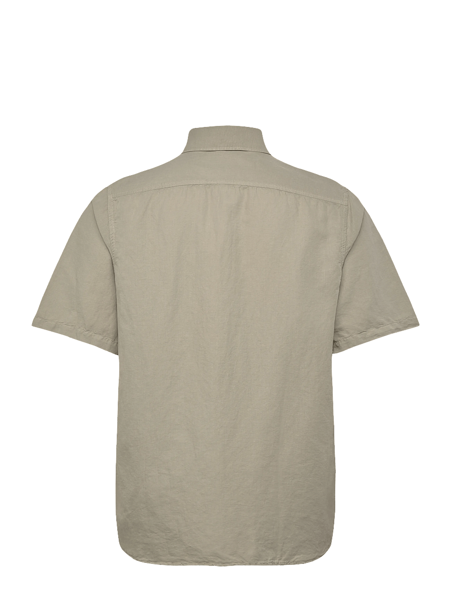 Filippa K - Cotton Linen Short Sleeve Shir - basic skjorter - light green - 2