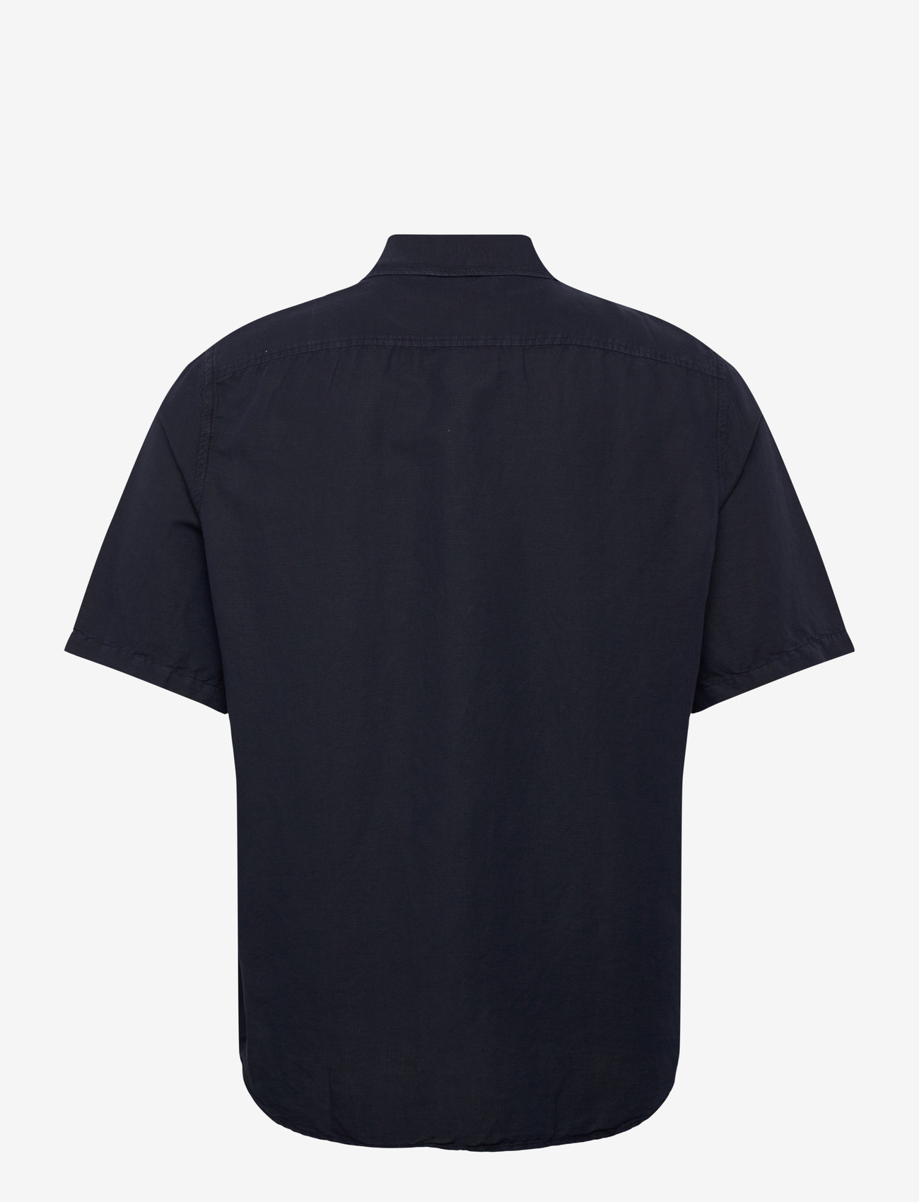 Filippa K - Cotton Linen Short Sleeve Shir - basic skjortor - navy - 1