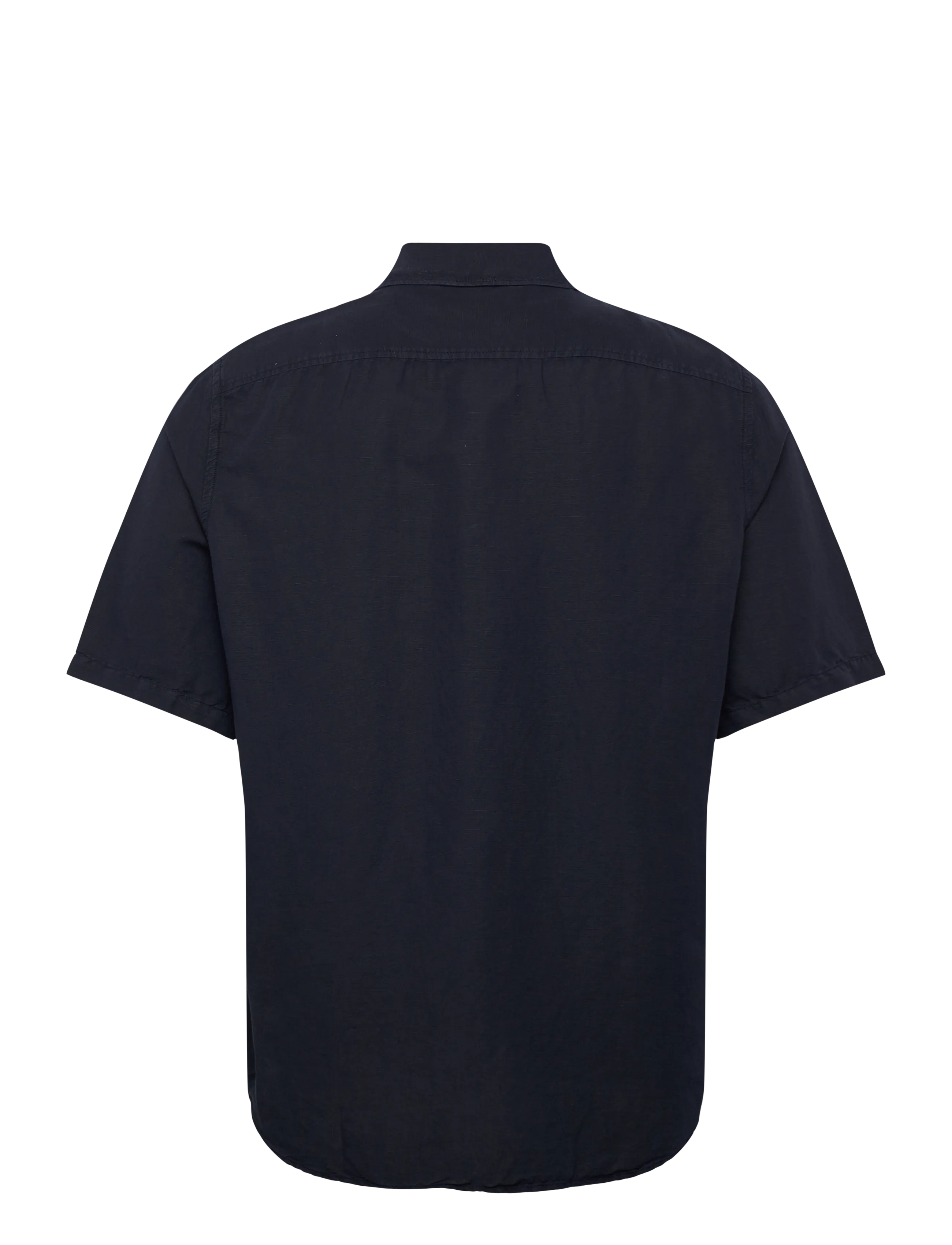 Filippa K - Cotton Linen Short Sleeve Shir - linasest riidest särgid - navy - 2