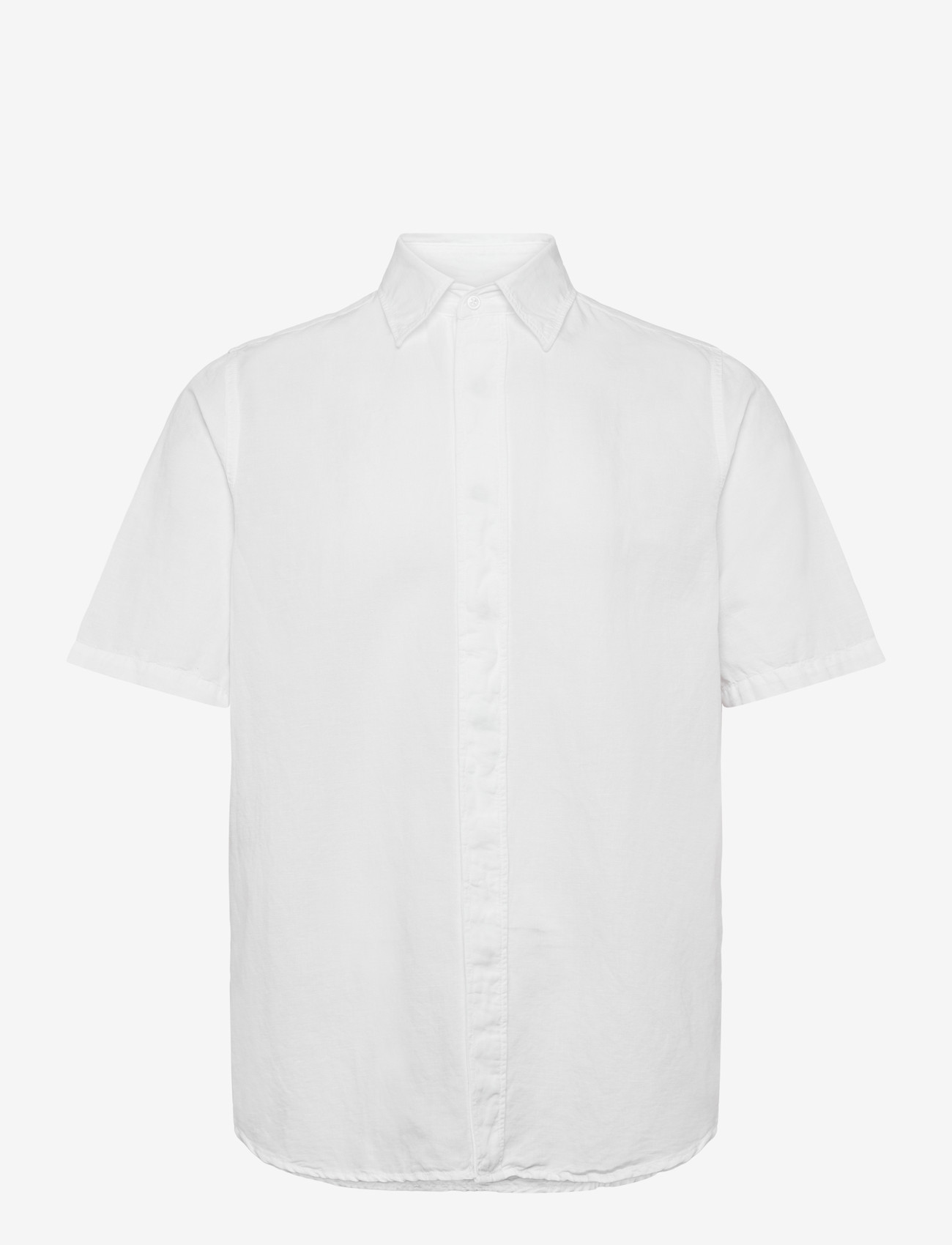 Filippa K - Cotton Linen Short Sleeve Shir - basic skjorter - white - 1
