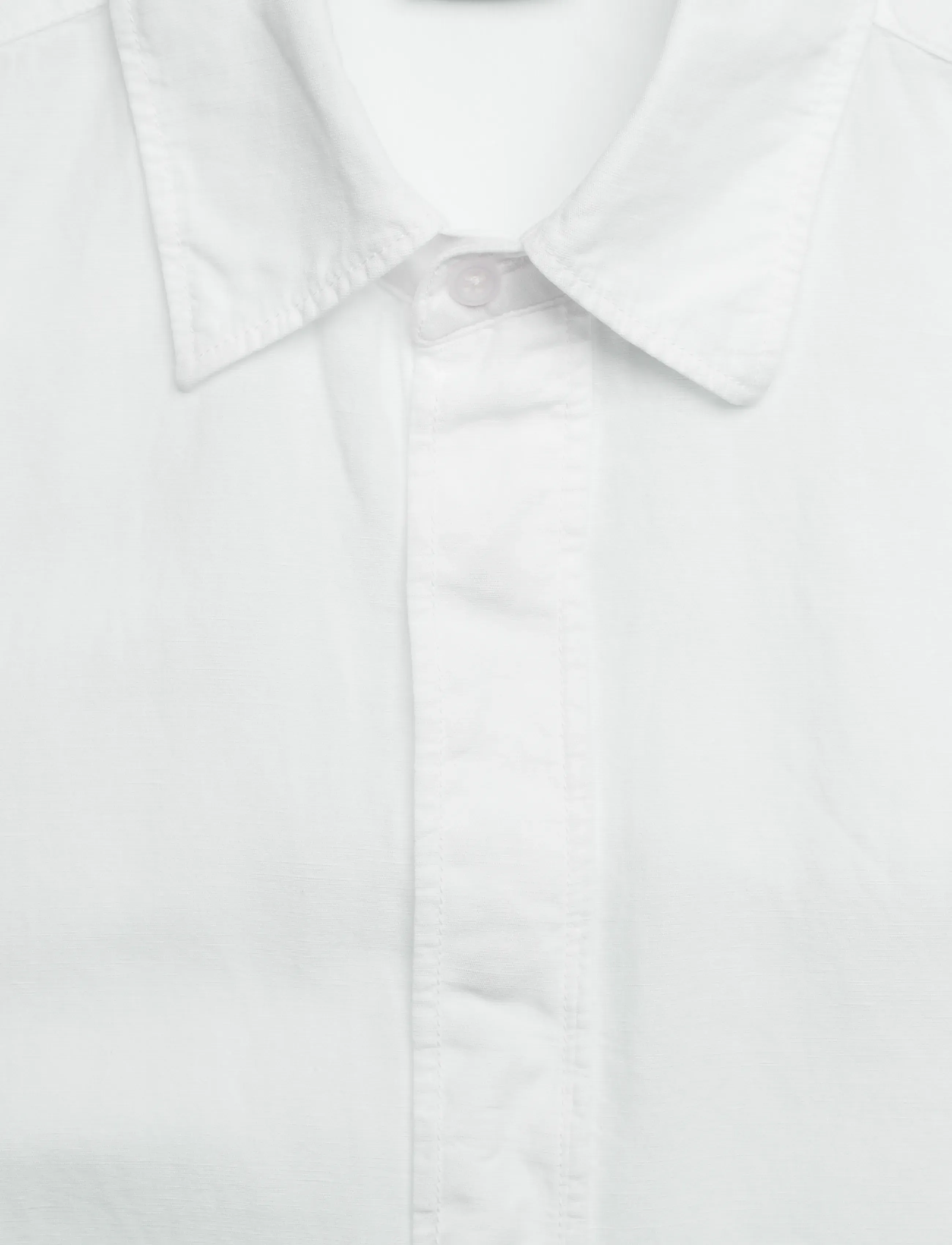 Filippa K - Cotton Linen Short Sleeve Shir - basic-hemden - white - 5