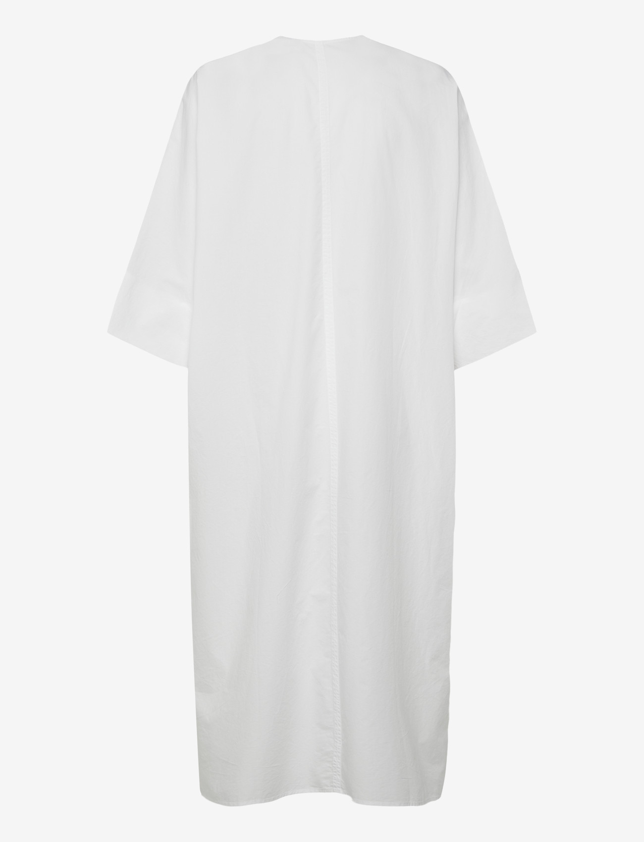 Filippa K - V-Neck Cotton Kaftan - maxi kjoler - white - 1