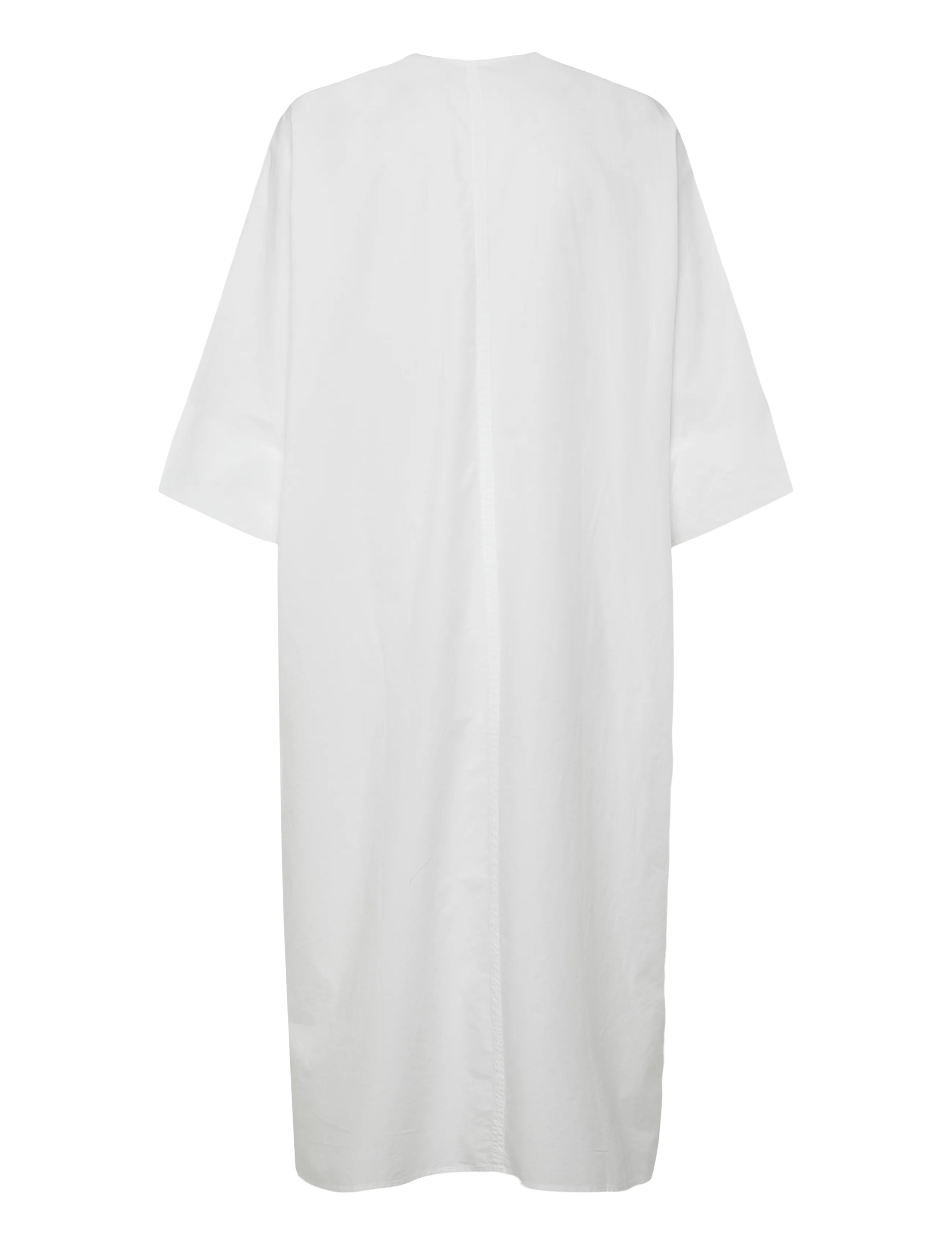 Filippa K - V-Neck Cotton Kaftan - maxiklänningar - white - 2