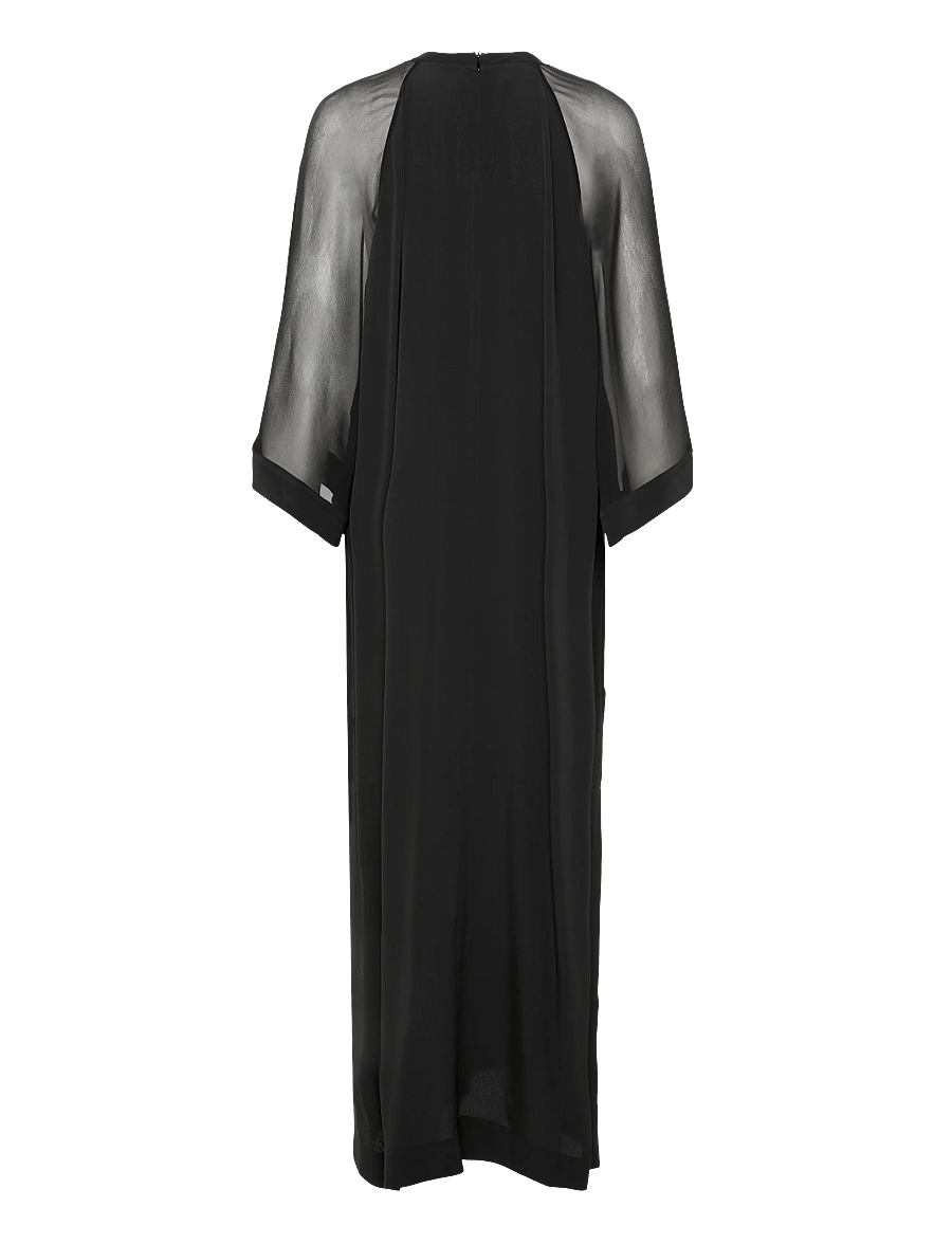 Filippa K - Sheer Raglan Kaftan - evening dresses - black - 2