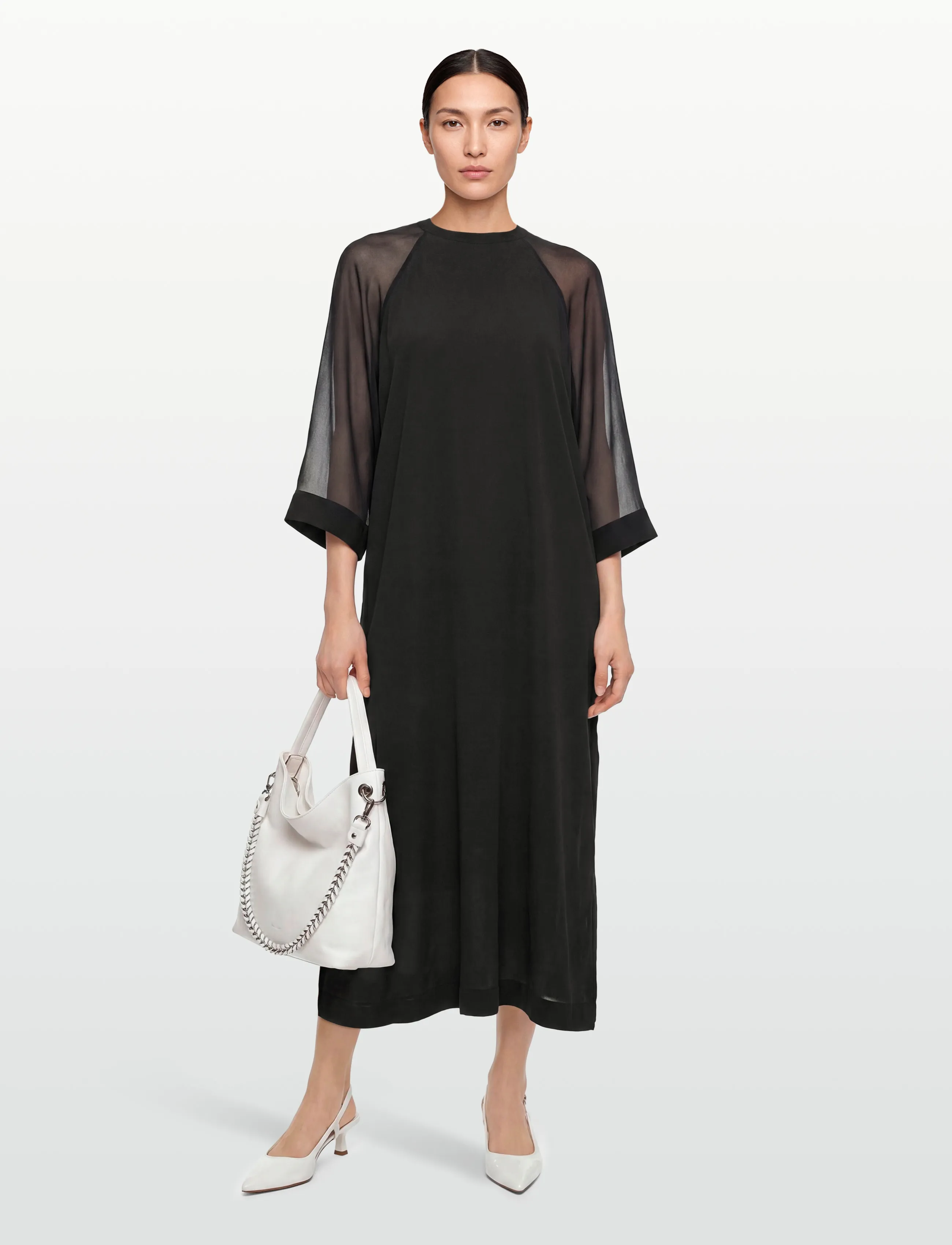 Filippa K Sheer Raglan Kaftan - Inspiration - BLACK / black