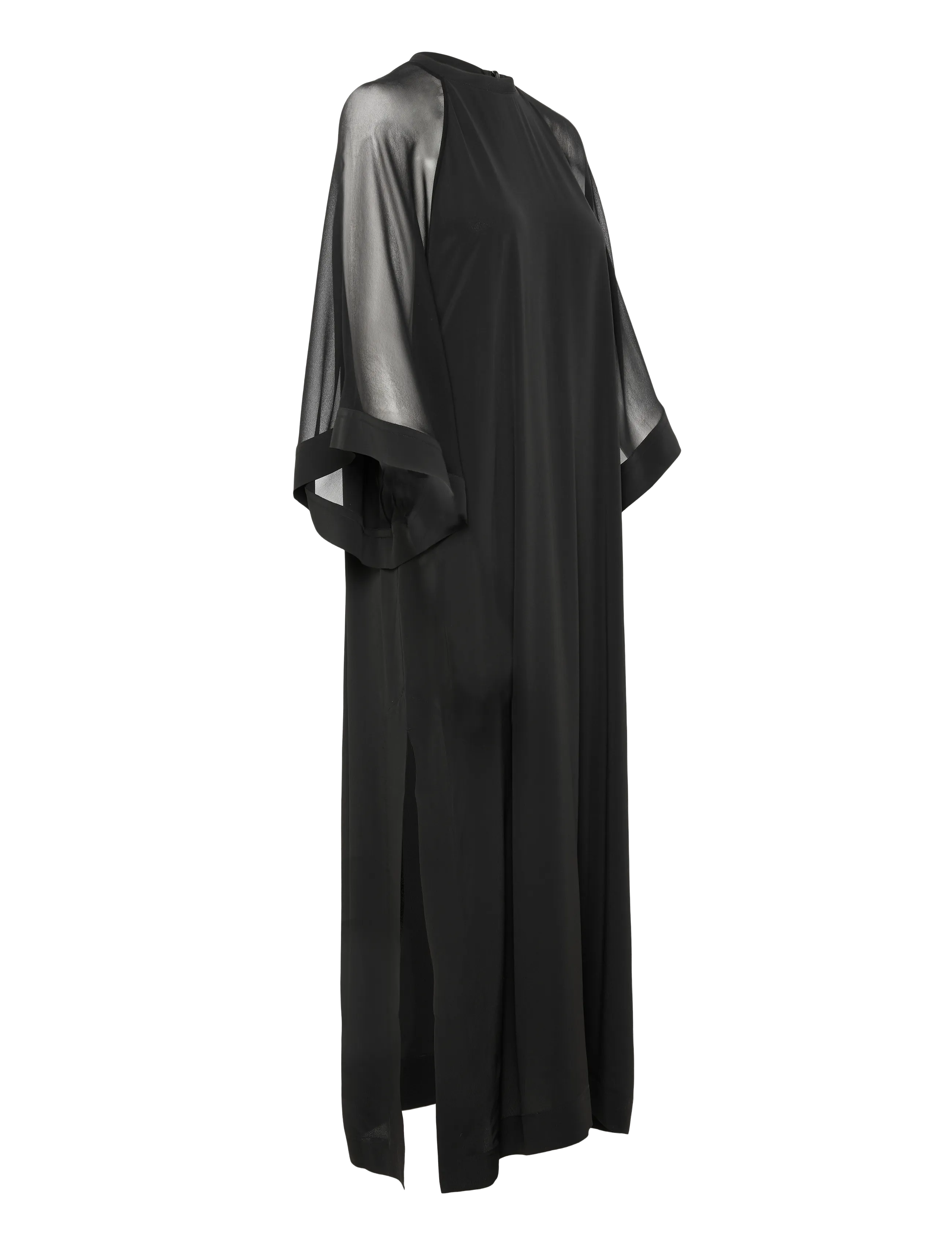 Filippa K - Sheer Raglan Kaftan - iltapuvut - black - 2