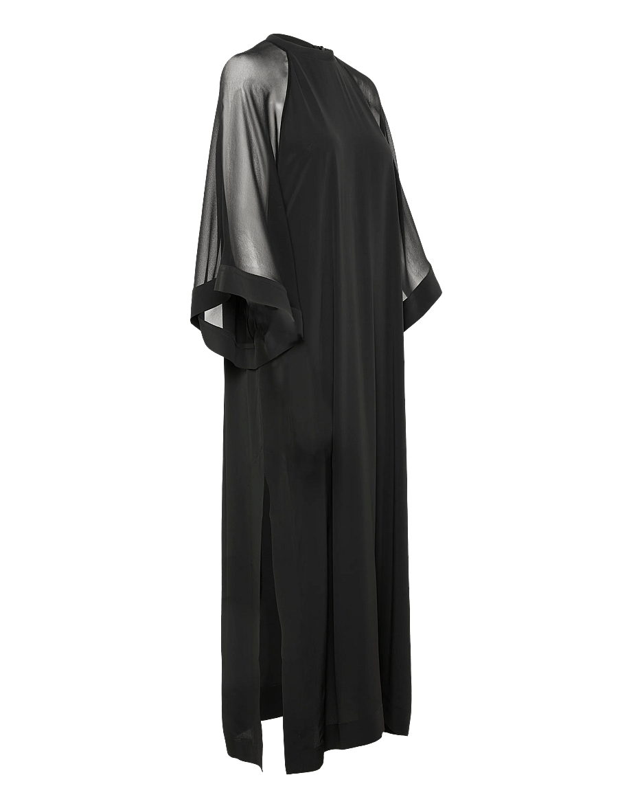 Filippa K - Sheer Raglan Kaftan - evening dresses - black - 3