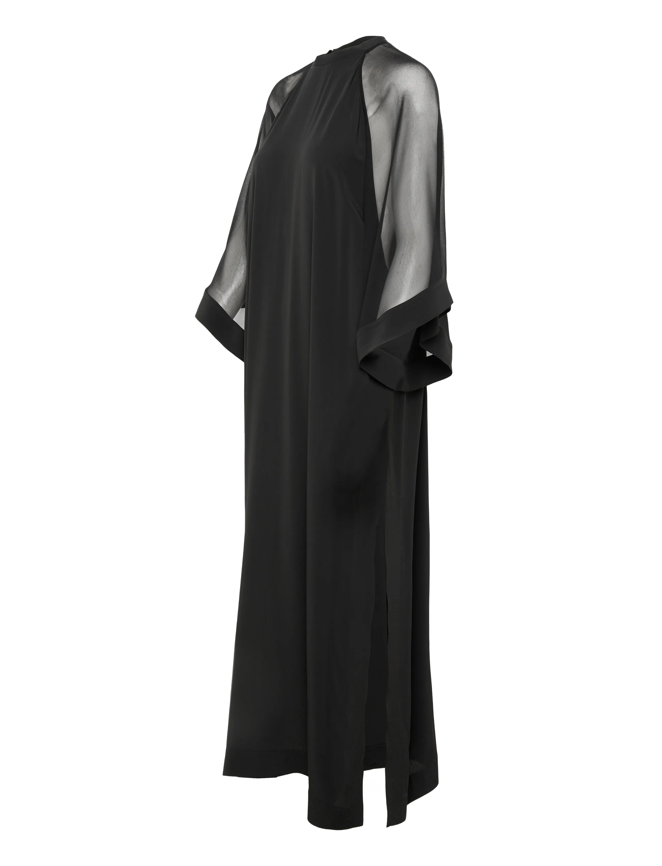 Filippa K - Sheer Raglan Kaftan - iltapuvut - black - 3
