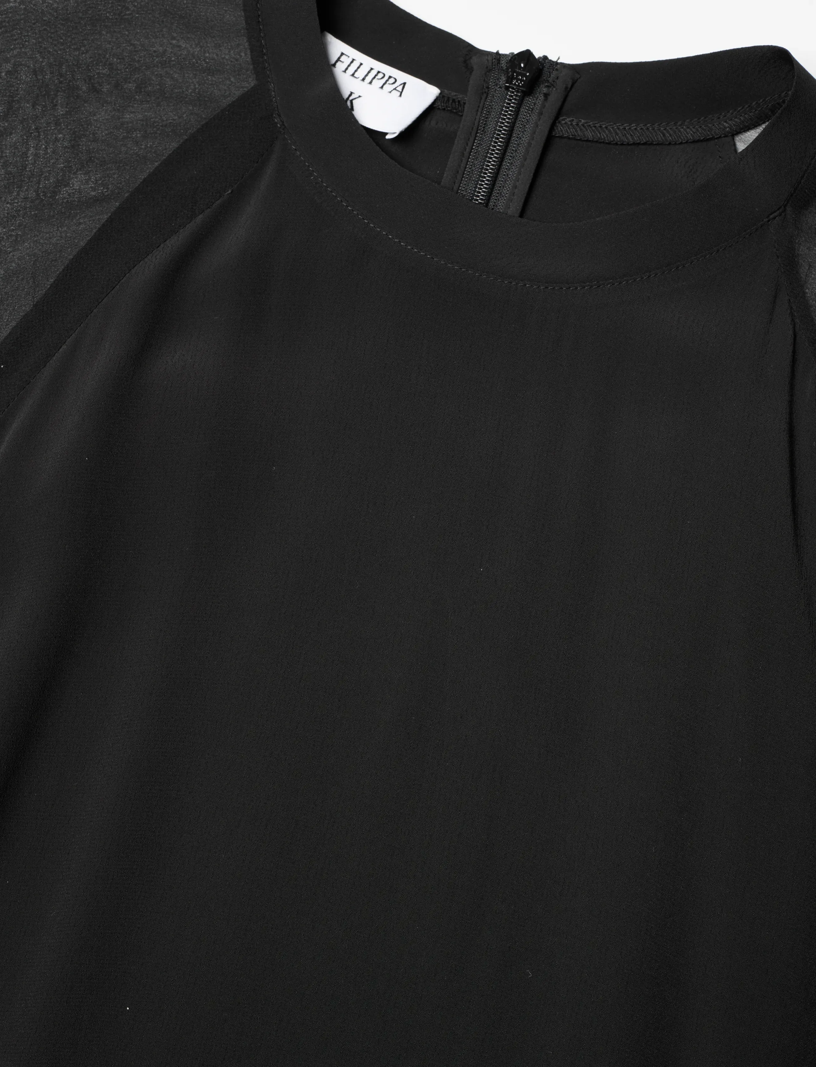 Filippa K - Sheer Raglan Kaftan - iltapuvut - black - 4