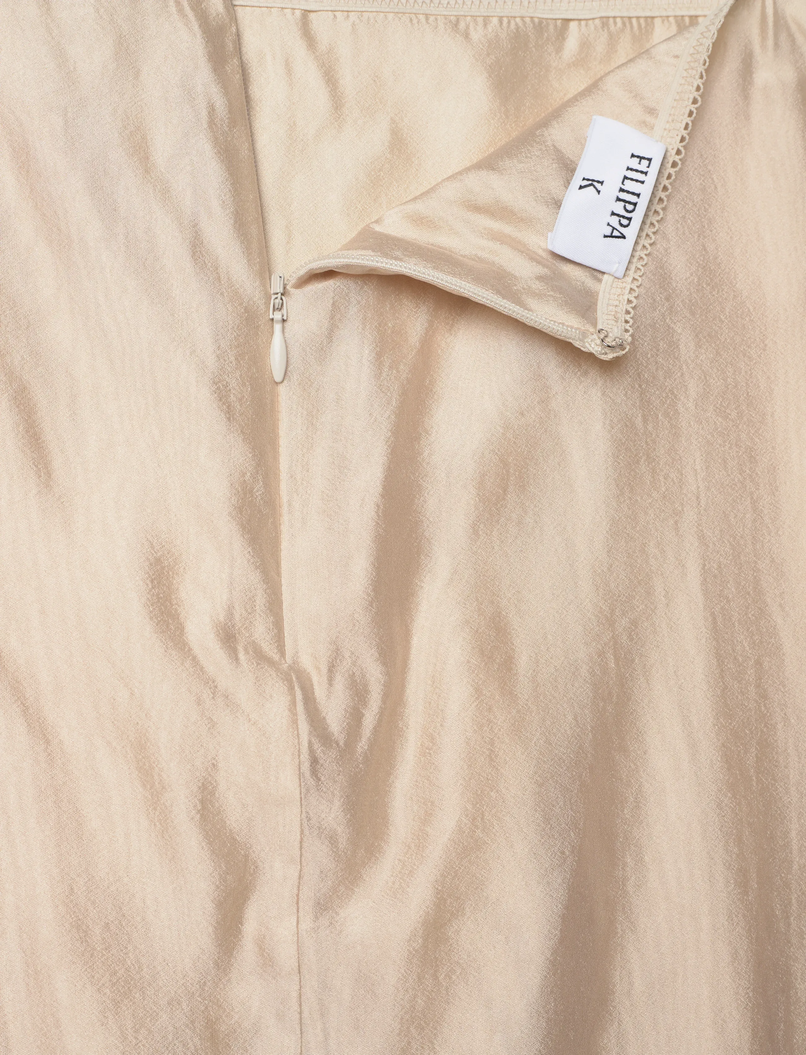Filippa K - Slip Skirt - midiseelikud - pearl beige - 5