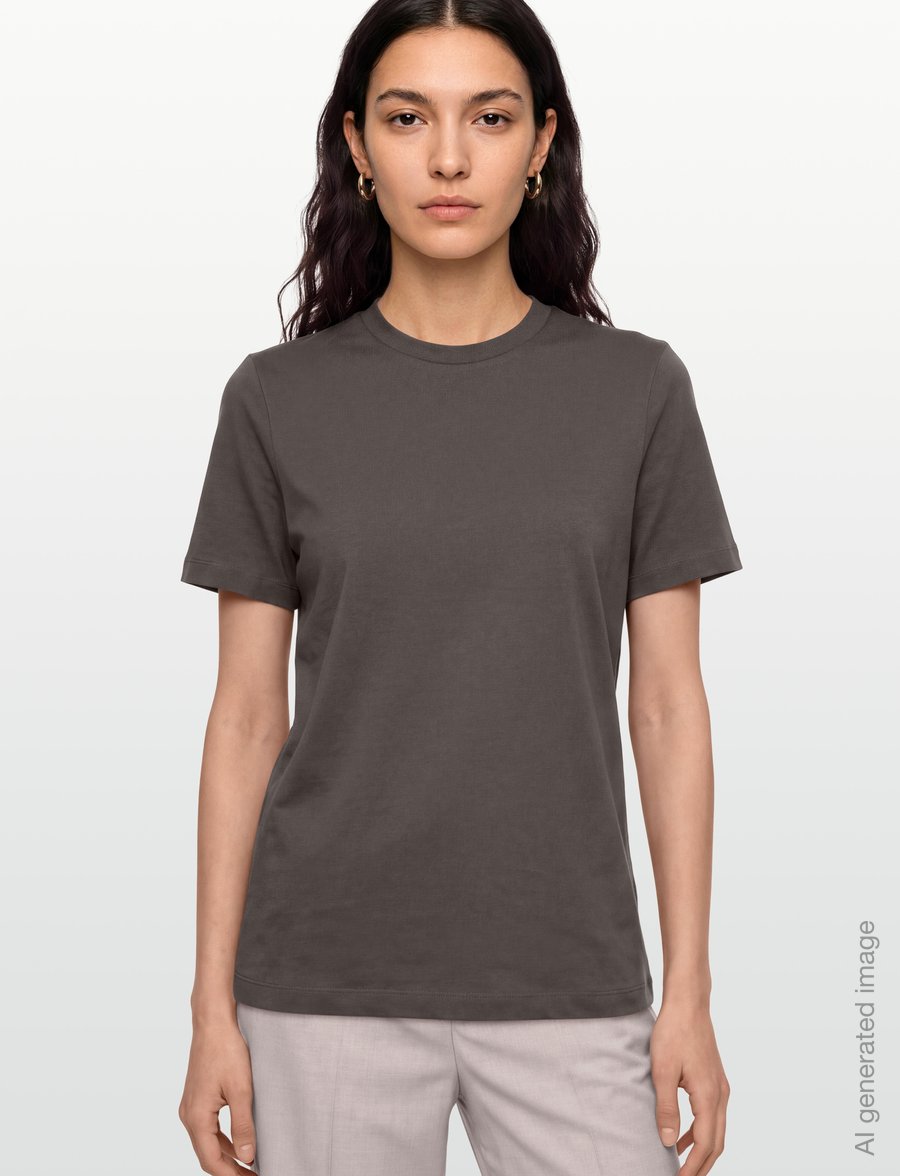 Filippa K - Filippa Tee - t-shirts - ebony brown - 3