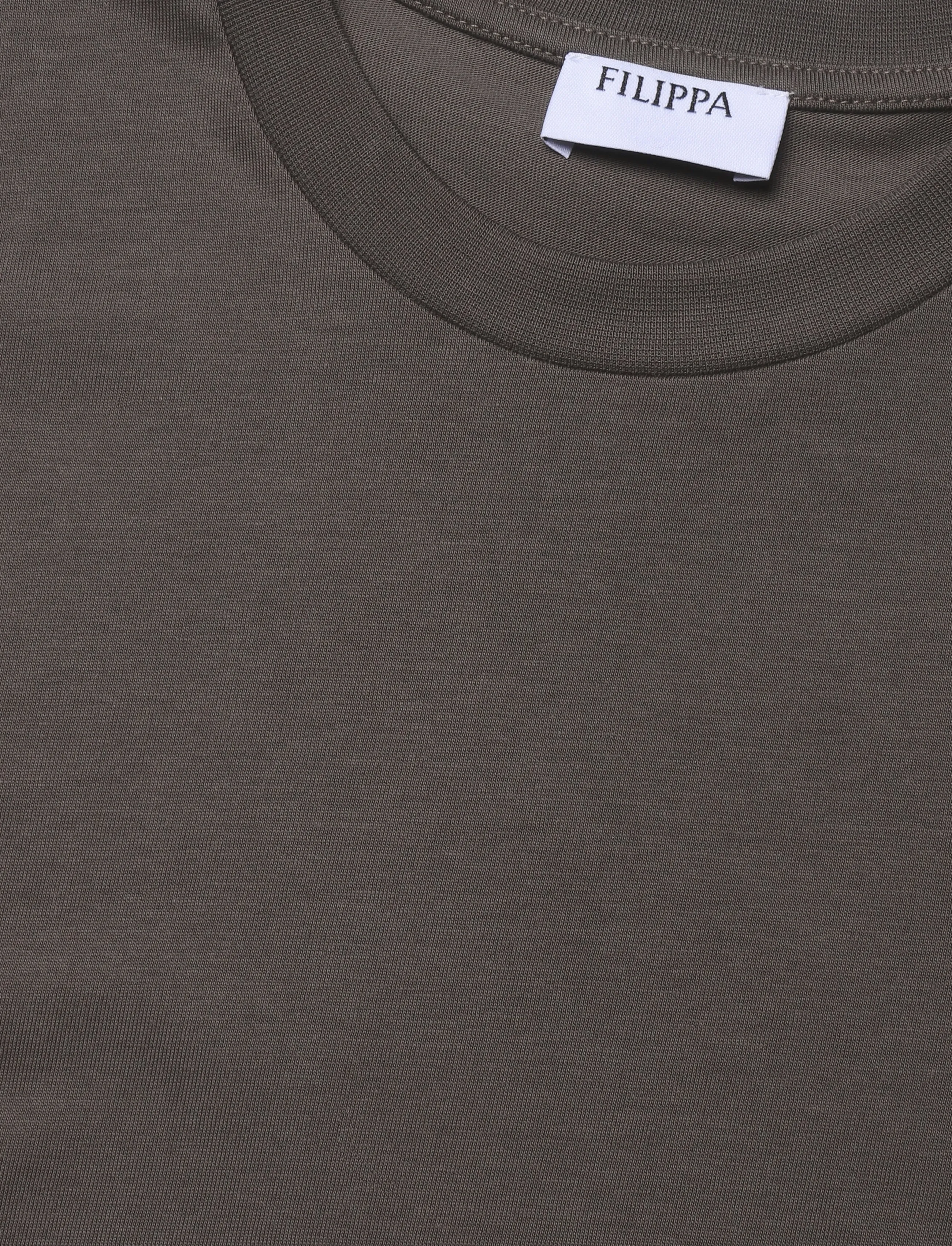Filippa K - Filippa Tee - ebony brown - 2