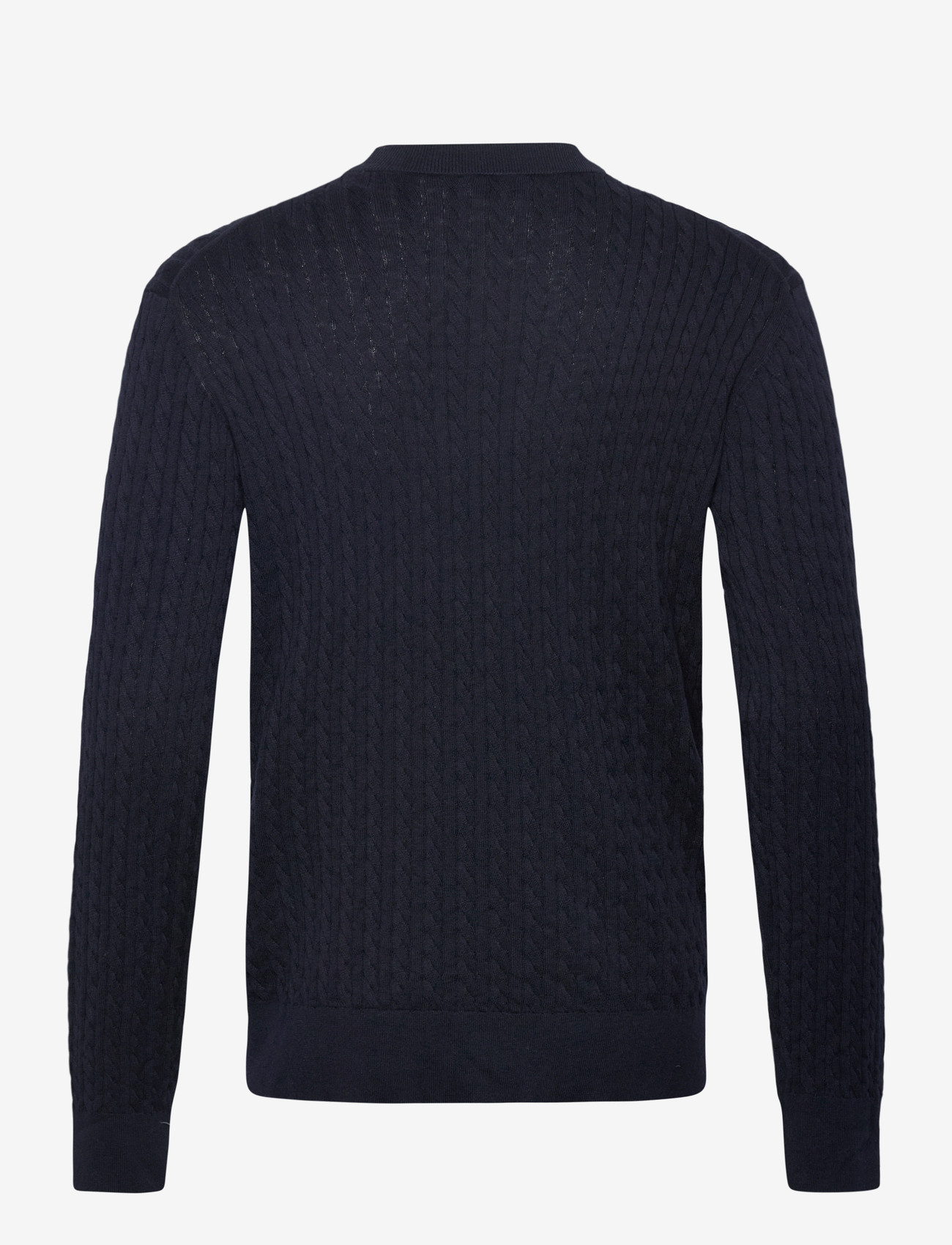 Filippa K - Braided Cotton Silk Sweater - rundhals - navy - 1