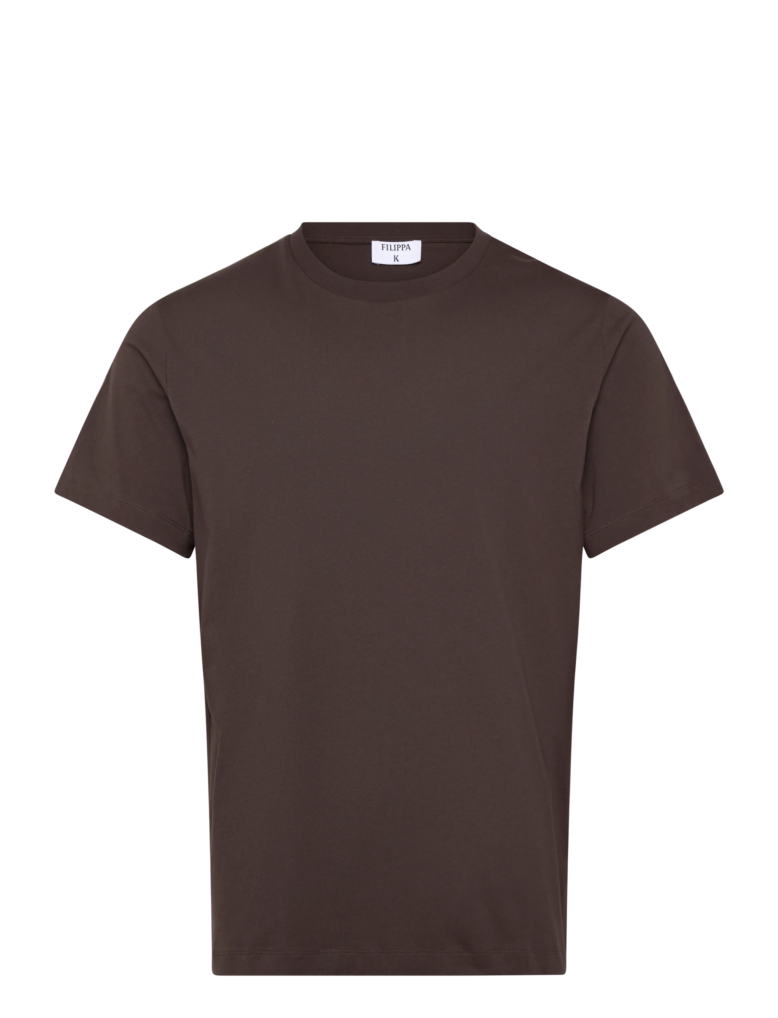 Filippa K Filip Tee - T-skjorter - DARK CHOCOLATE / brown