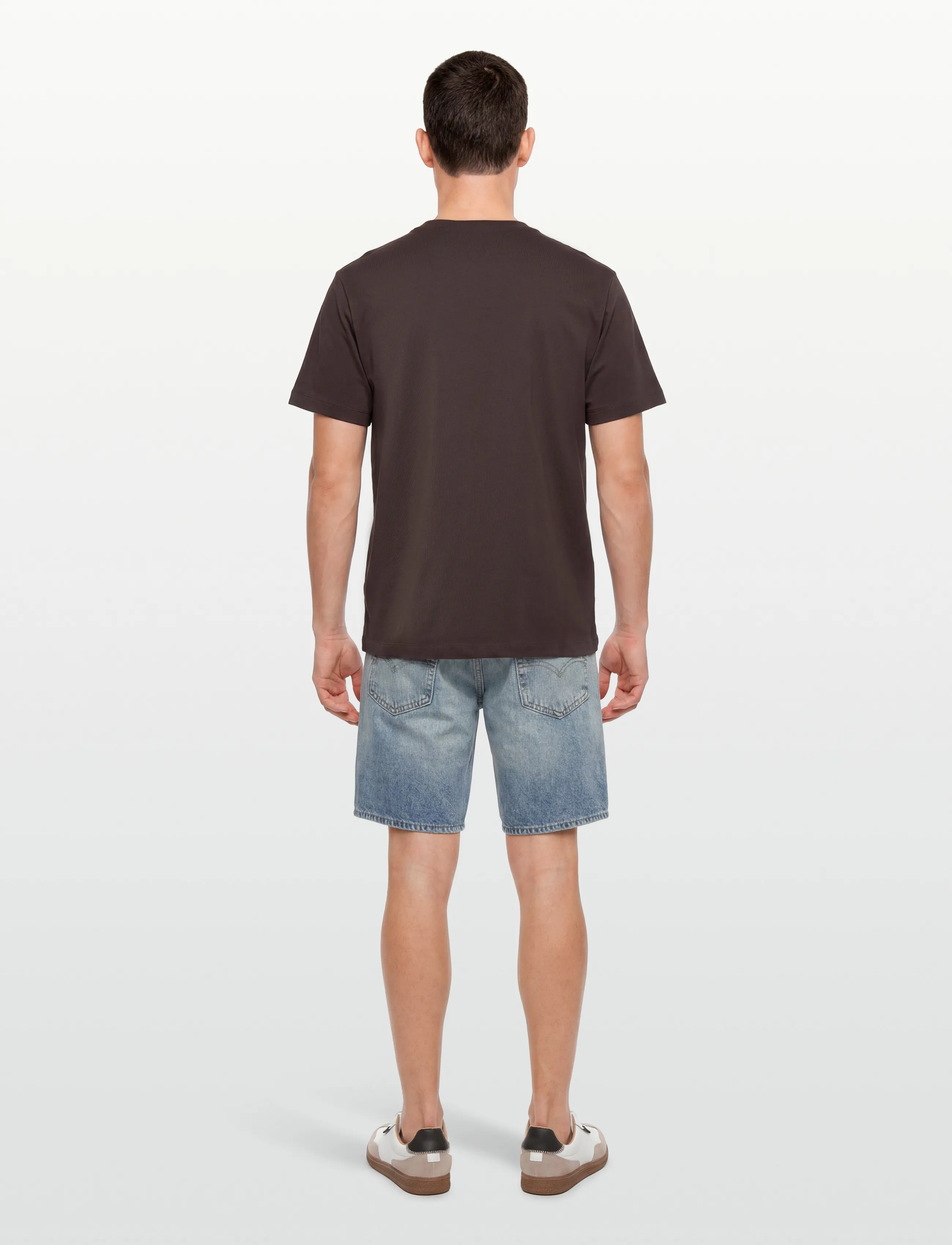 Filippa K - Filip Tee - marškinėliai trumpomis rankovėmis - dark chocolate - 4