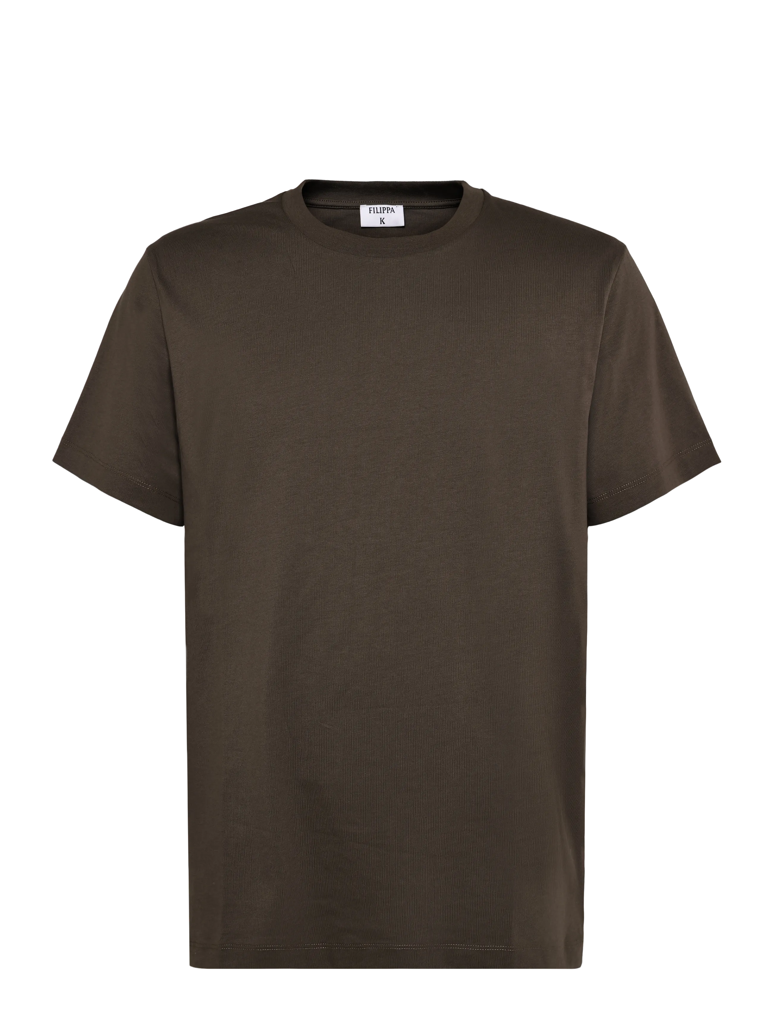 Filippa K - Filip Tee - kortärmade t-shirts - ebony brown - 1