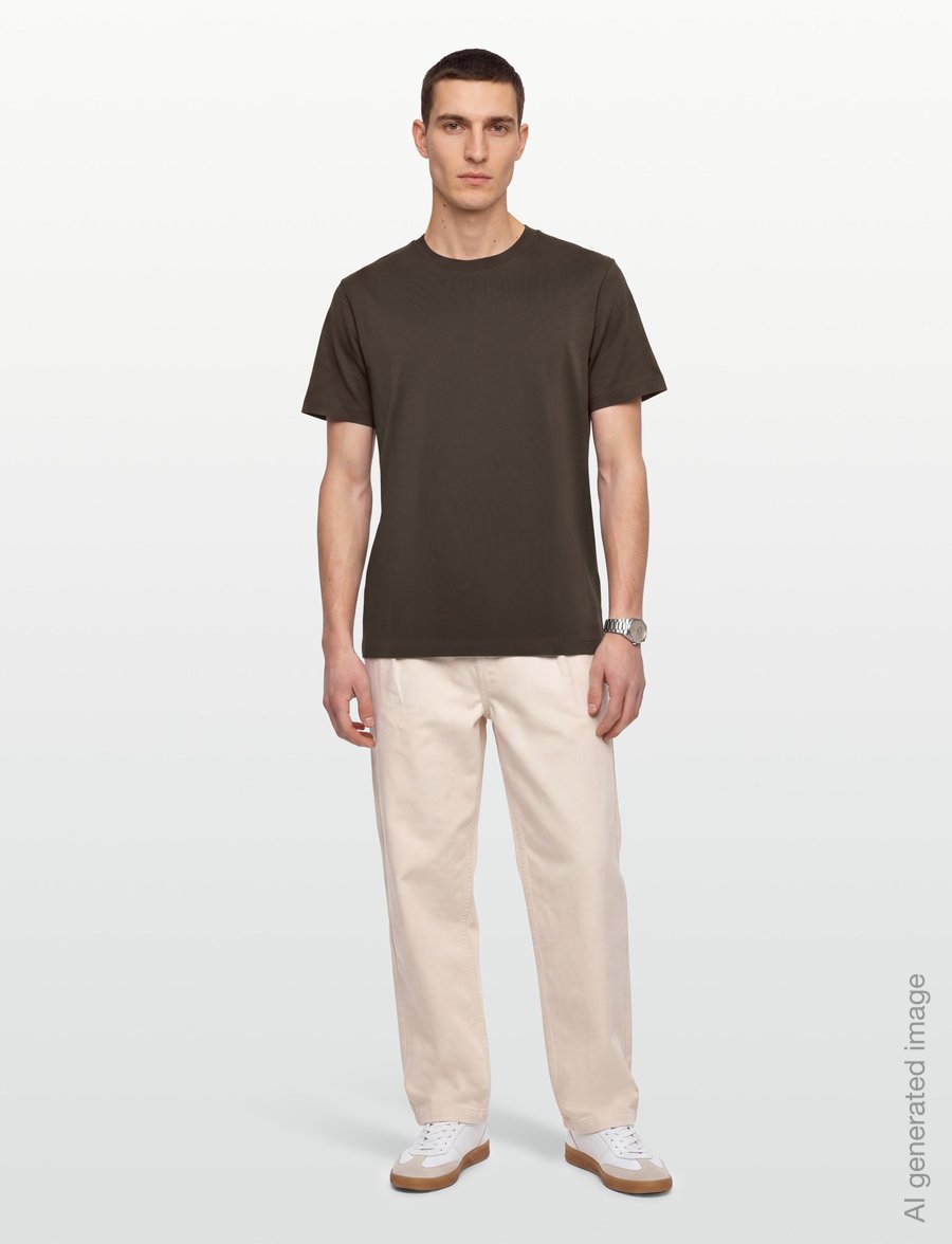 Filippa K - Filip Tee - short-sleeved t-shirts - ebony brown - 0