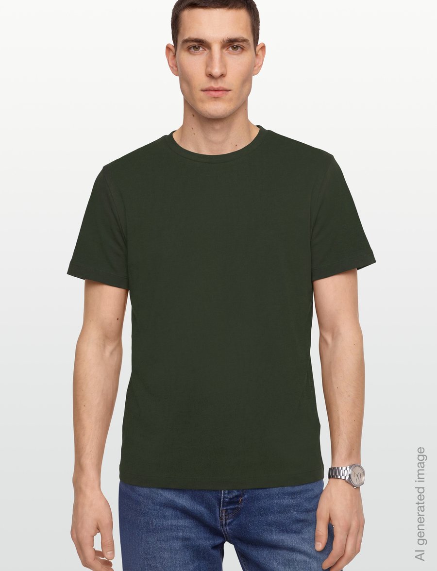 Filippa K - Filip Tee - short-sleeved t-shirts - night green - 3