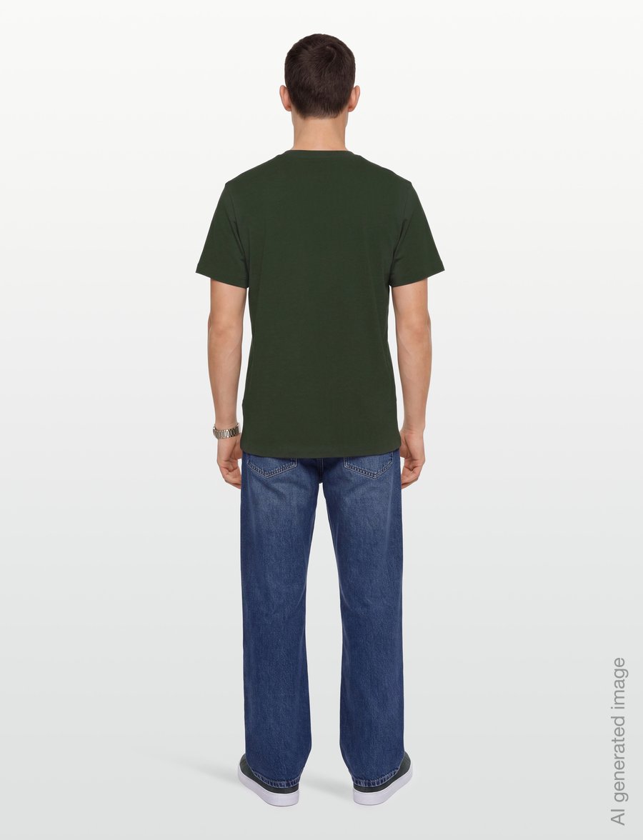 Filippa K - Filip Tee - short-sleeved t-shirts - night green - 4
