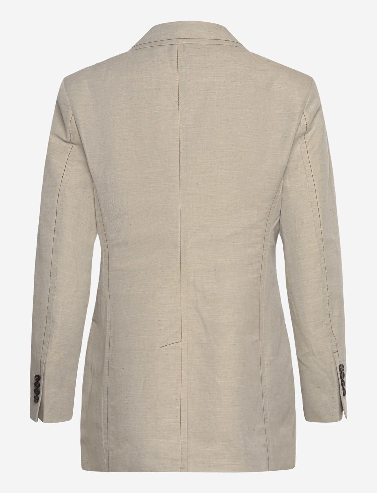 Filippa K - Brooke Linen Mariner Blazer - enkeltradede blazere - taupe beige - 1