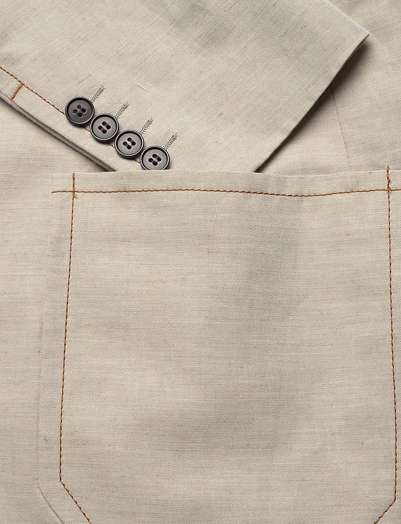 Filippa K - Brooke Linen Mariner Blazer - enkeltradede blazere - taupe beige - 3