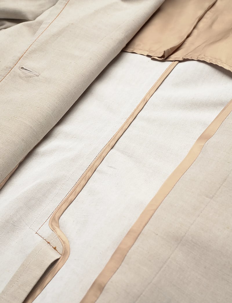 Filippa K - Brooke Linen Mariner Blazer - enkeltradede blazere - taupe beige - 4