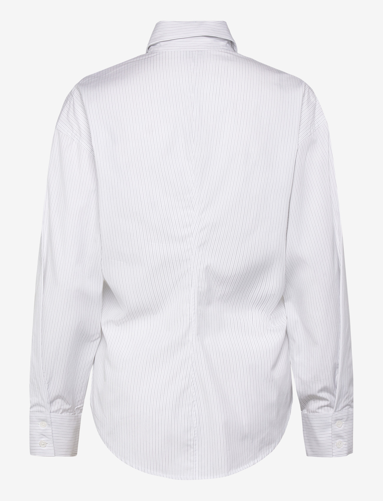 Filippa K - Hourglass Pinstripe Shirt - jeansskjortor - white/ black pinstripe - 1