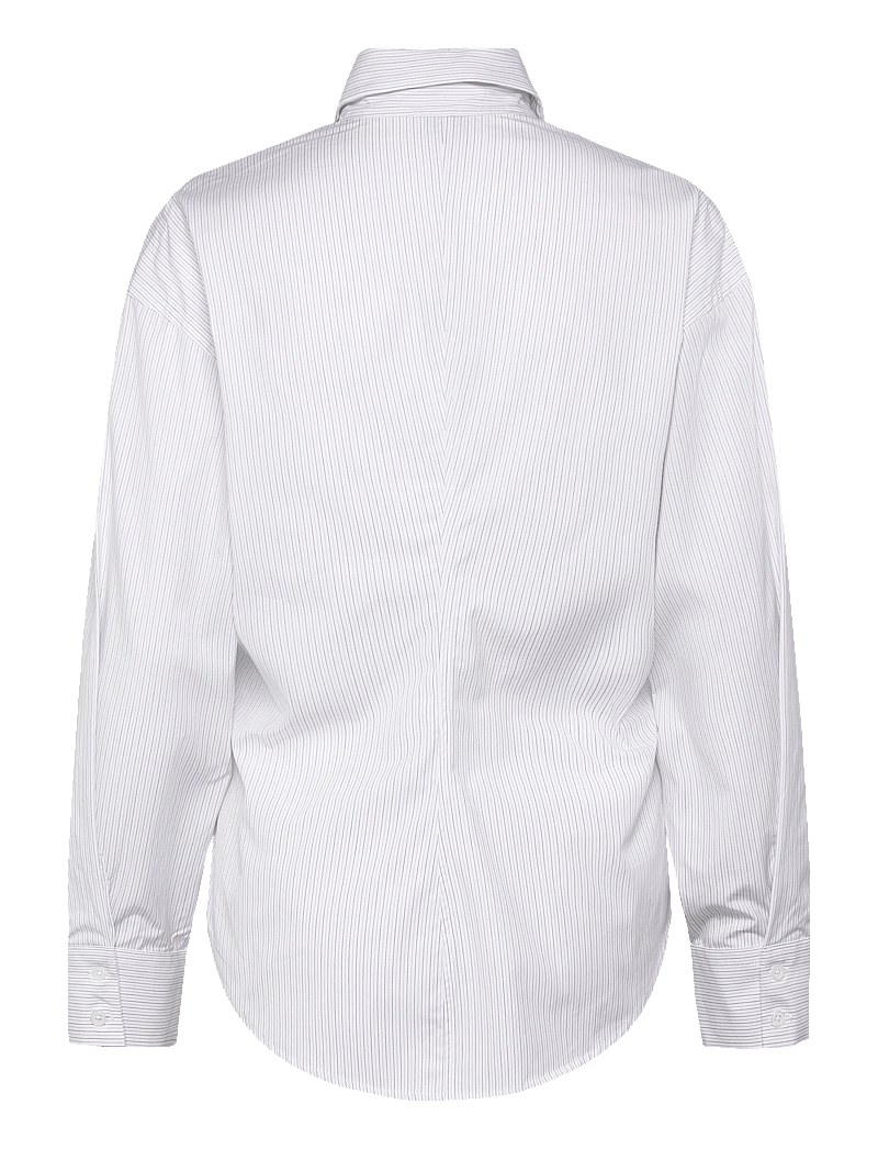 Filippa K - Hourglass Pinstripe Shirt - jeansskjortor - white/ black pinstripe - 1