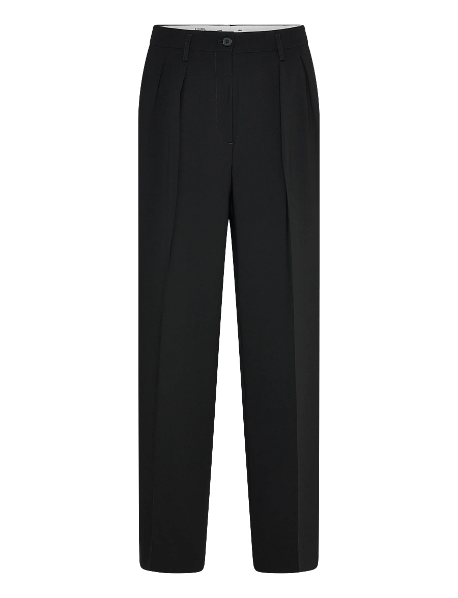 Filippa K - Paloma Draped Trousers - hosen mit weitem bein - black - 1