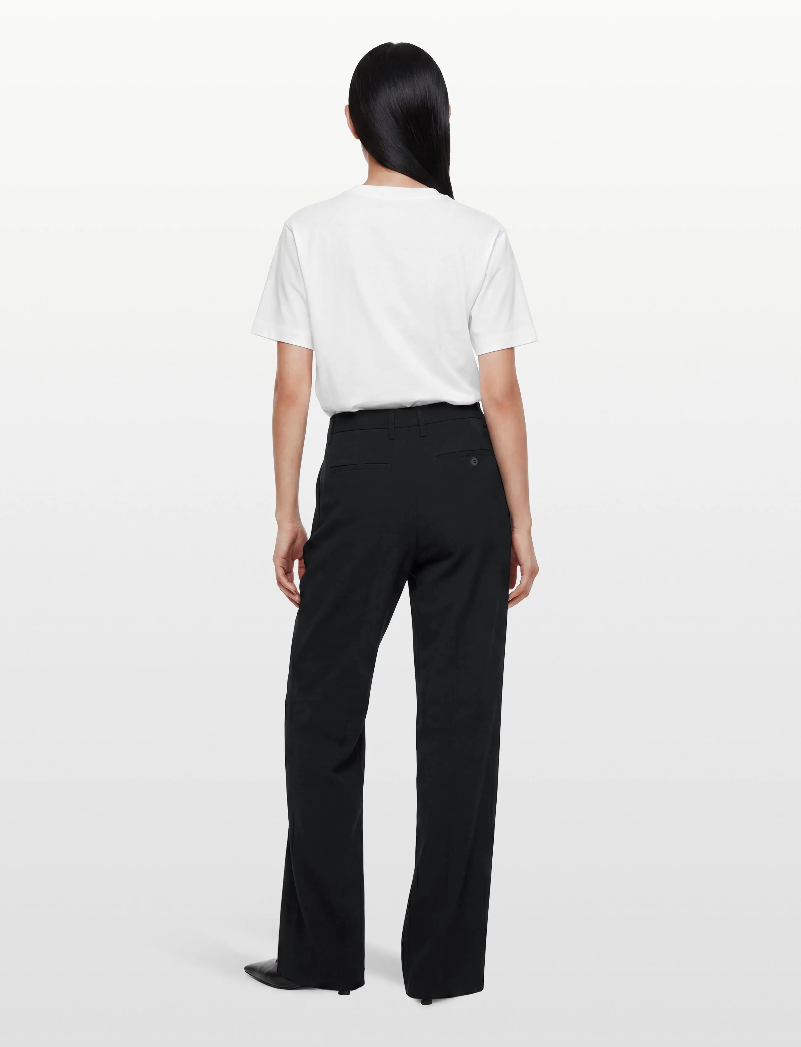 Filippa K - Paloma Draped Trousers - hosen mit weitem bein - black - 4