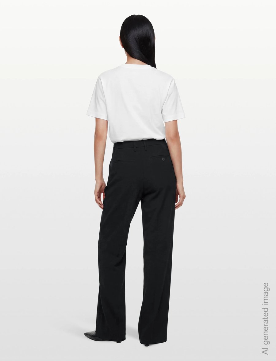 Filippa K - Paloma Draped Trousers - hosen mit weitem bein - black - 4