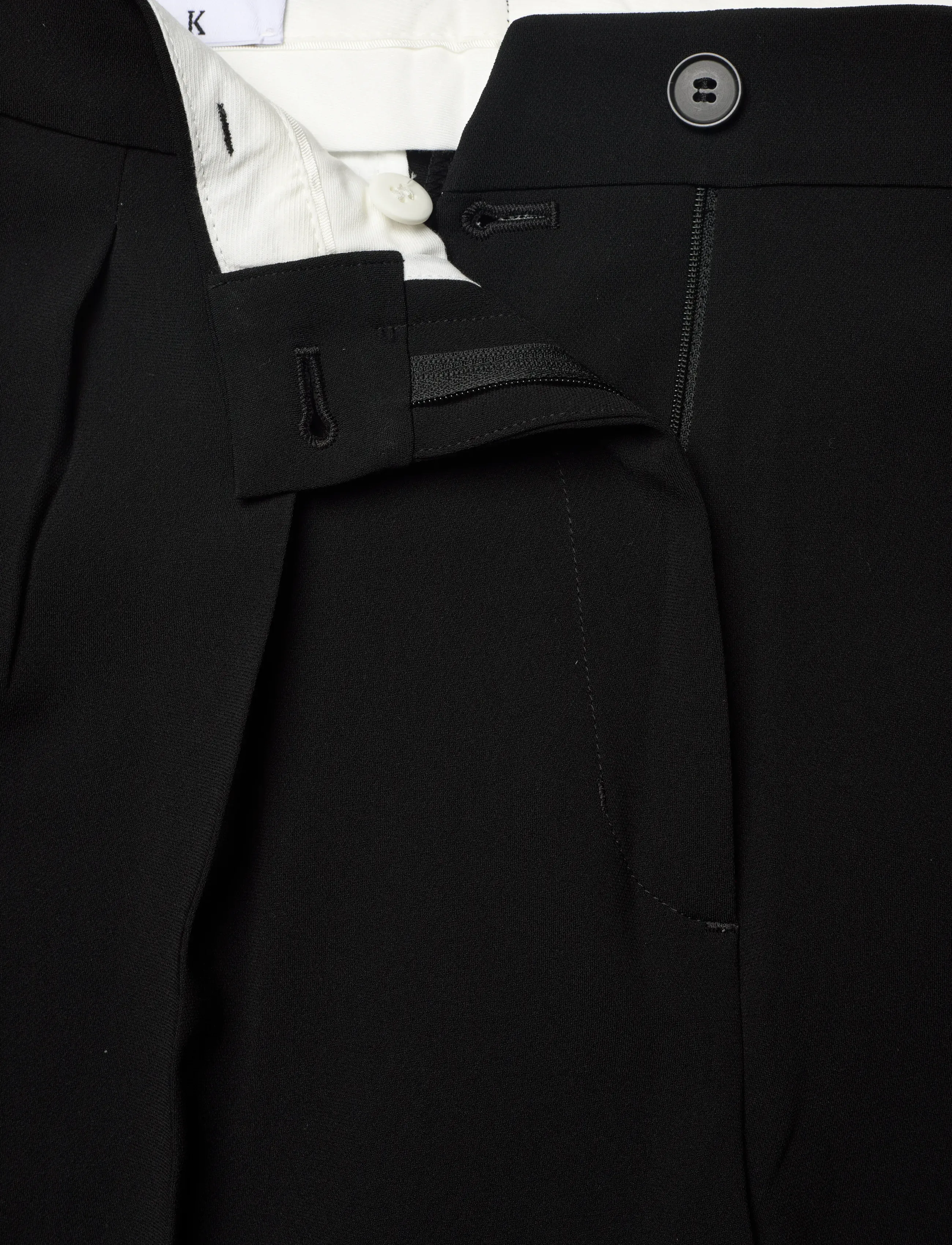 Filippa K - Paloma Draped Trousers - wide leg trousers - black - 3