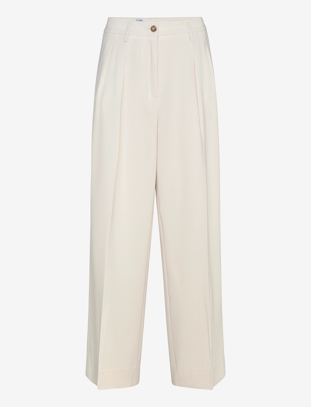 Filippa K - Paloma Draped Trousers - bukser med brede ben - ivory - 0