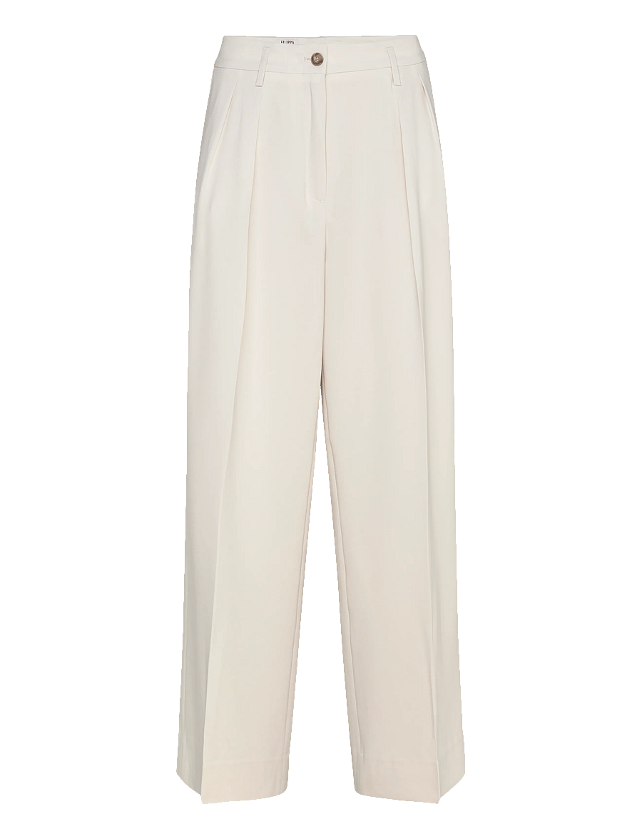 Filippa K - Paloma Draped Trousers - vida byxor - ivory - 1