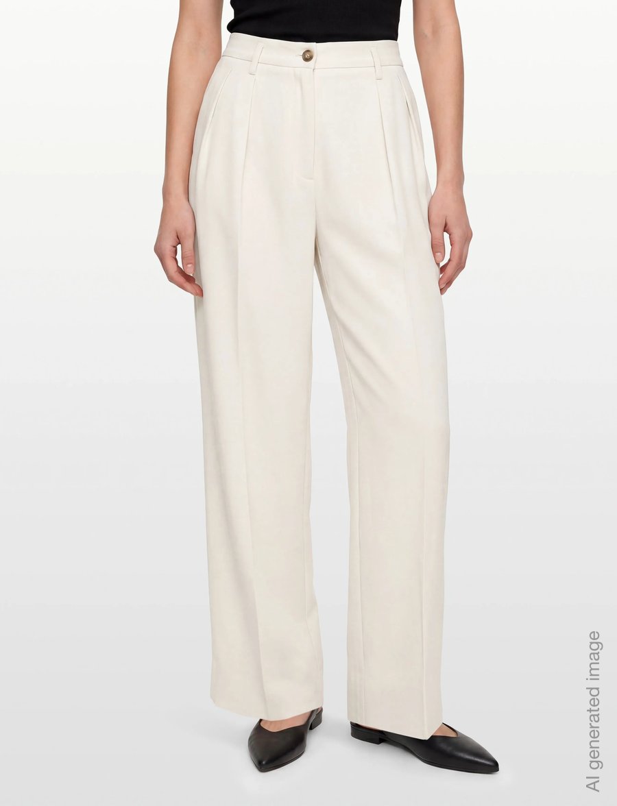 Filippa K - Paloma Draped Trousers - vida byxor - ivory - 3
