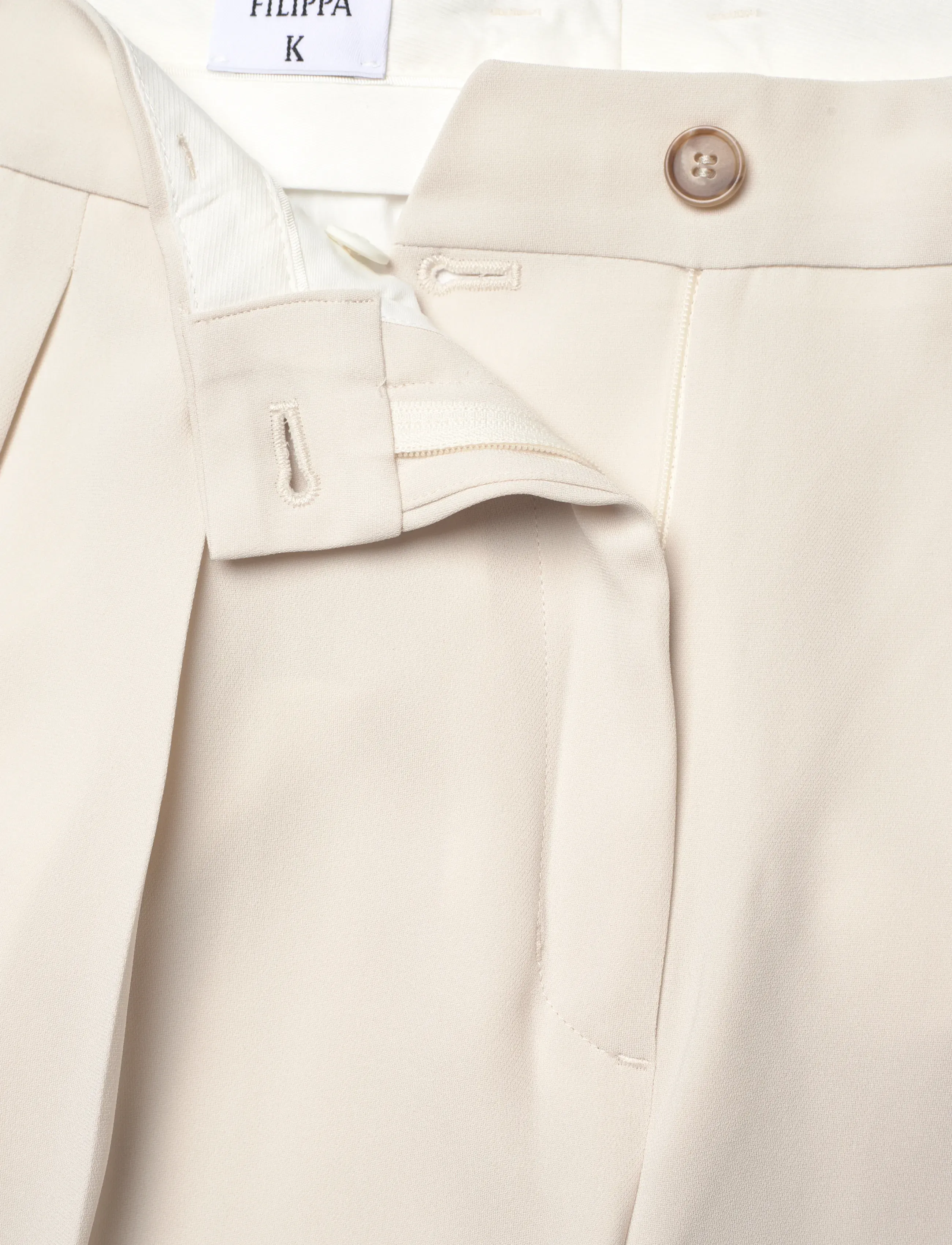 Filippa K - Paloma Draped Trousers - wide leg trousers - ivory - 3
