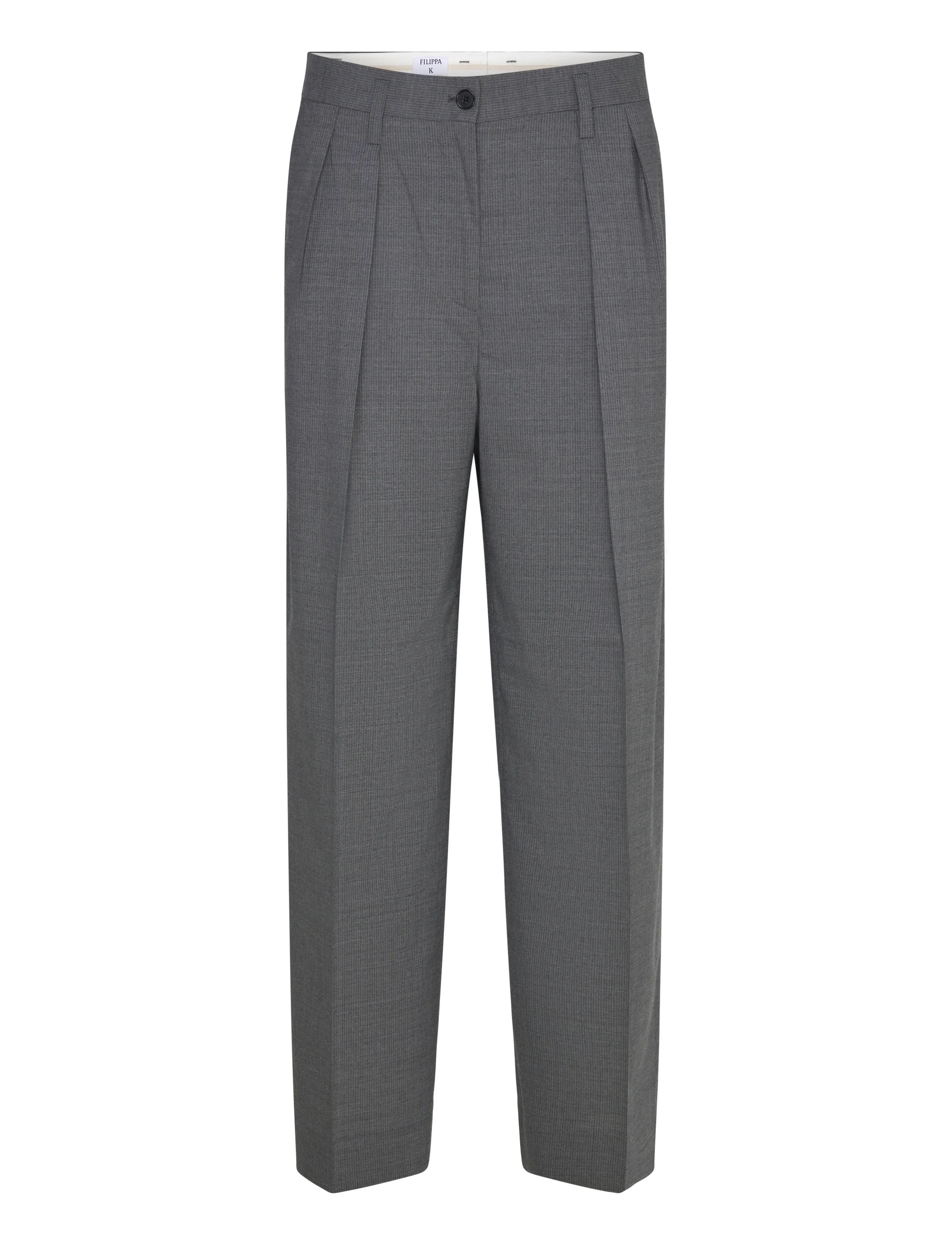 Filippa K Paloma Pinstripe Trousers - Inspiration - MID GREY / grey