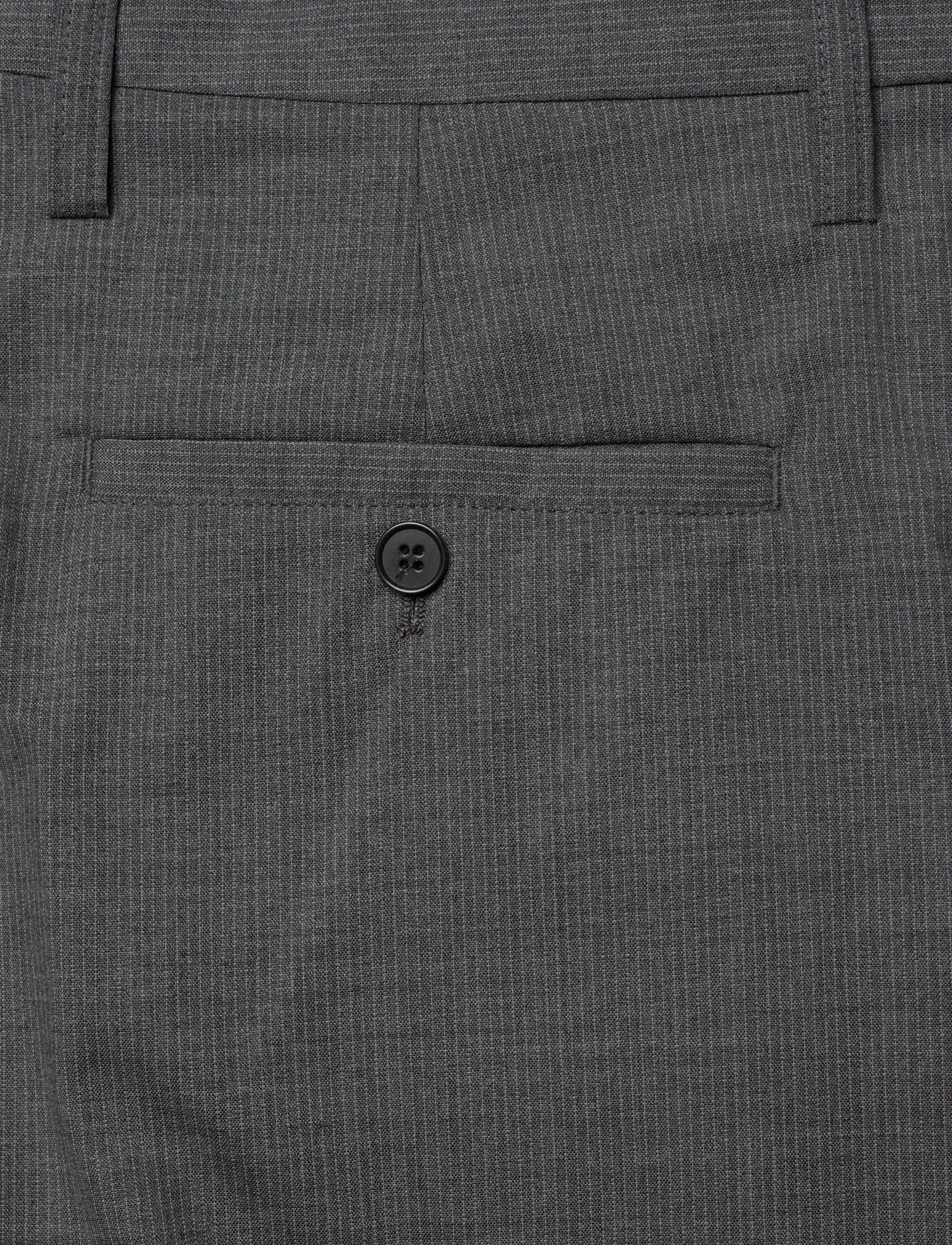Filippa K - Paloma Pinstripe Trousers - bukser med brede ben - mid grey - 4