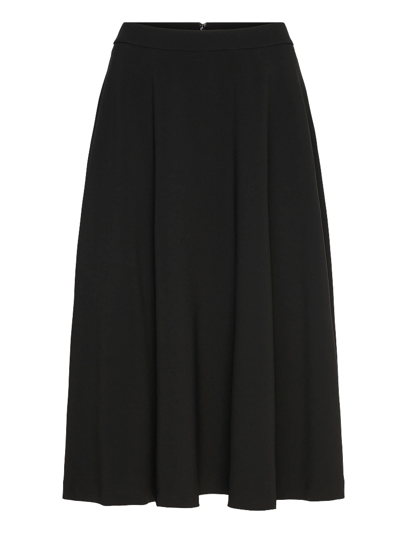 Filippa K - Flared Skirt - midi-röcke - black - 0
