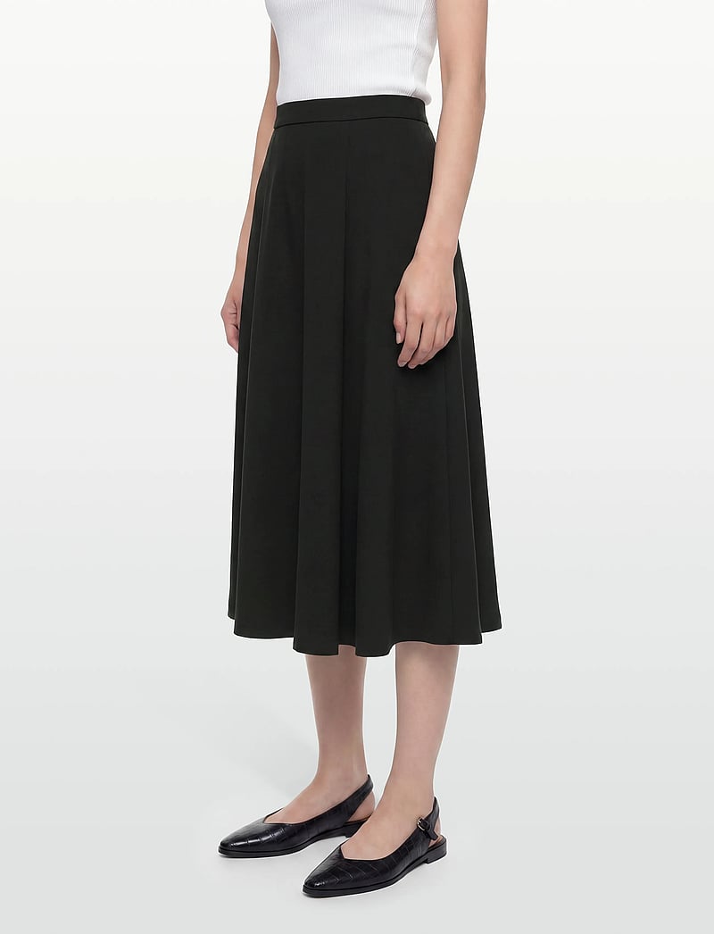 Filippa K - Flared Skirt - midi-röcke - black - 3