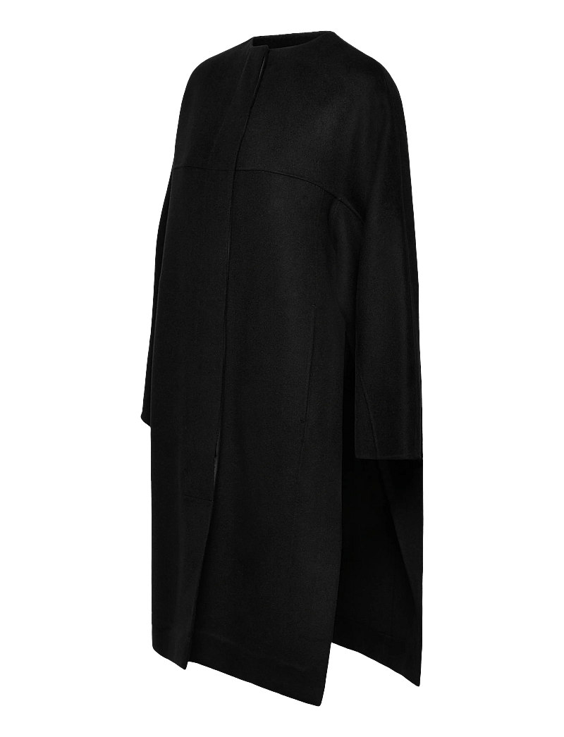 Filippa K - Camilla Doublé Coat - ullkappor - black - 2
