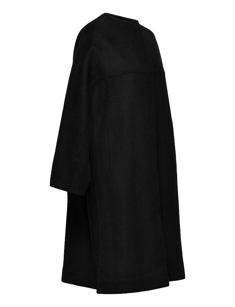 Filippa K - Camilla Doublé Coat - ullkappor - black - 3