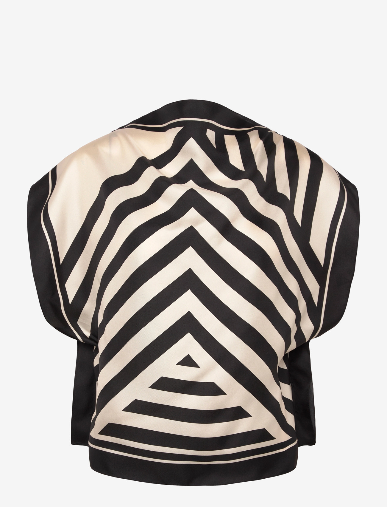 Filippa K - Silk Scarf Top - lühikeste varrukatega pluusid - black - 1