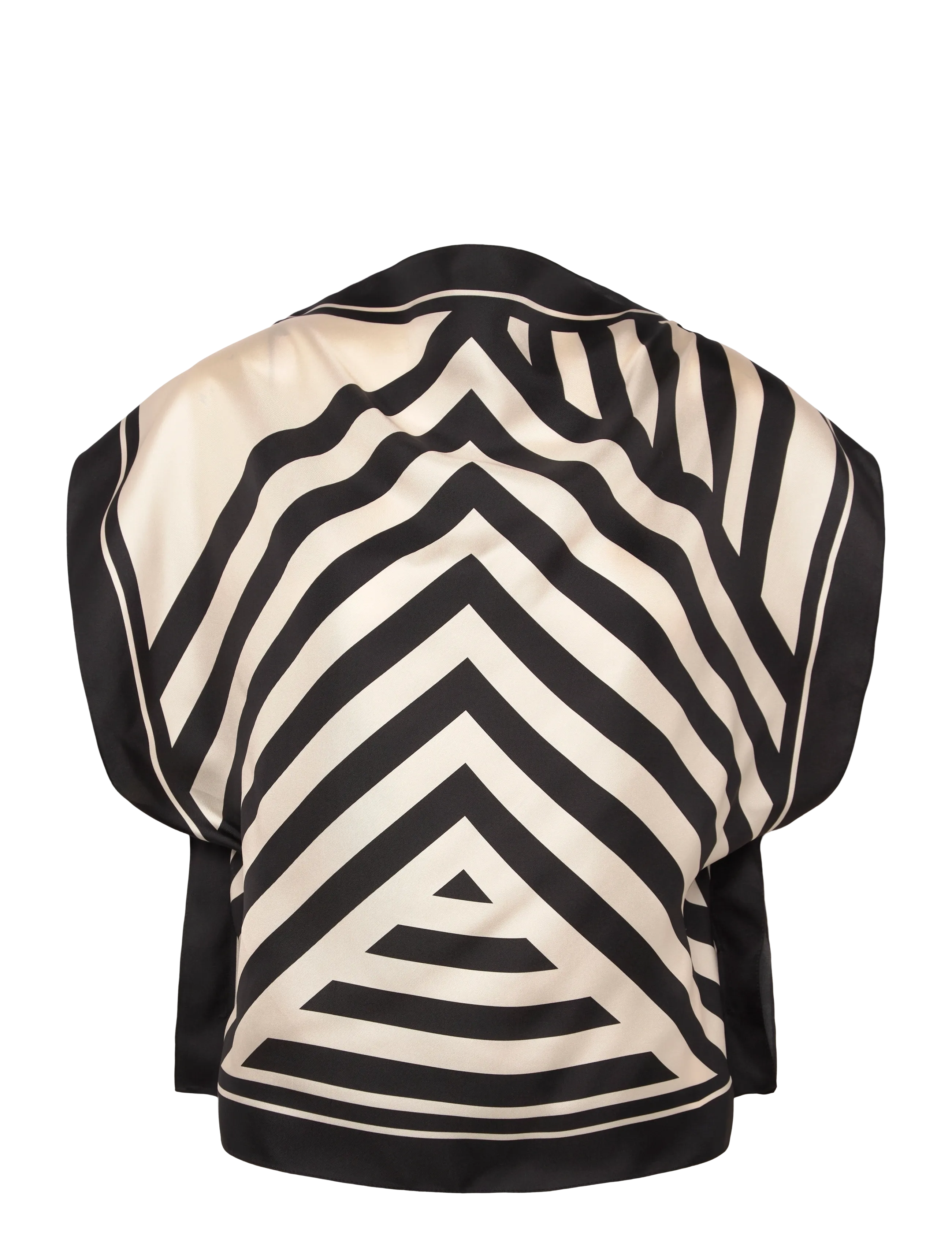 Filippa K Silk Scarf Top - Blusen & Hemden - BLACK / black