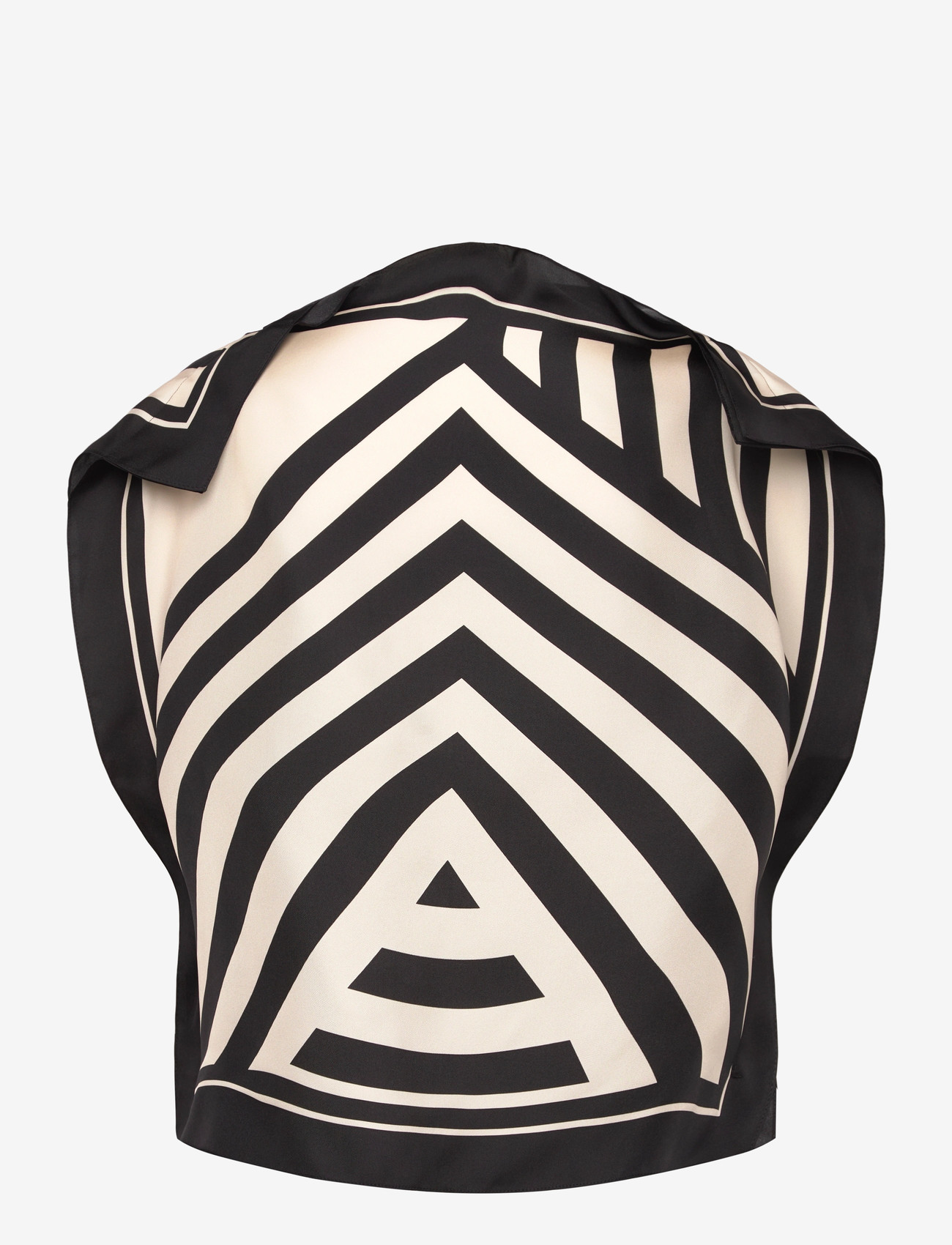 Filippa K - Silk Scarf Top - lühikeste varrukatega pluusid - black - 2