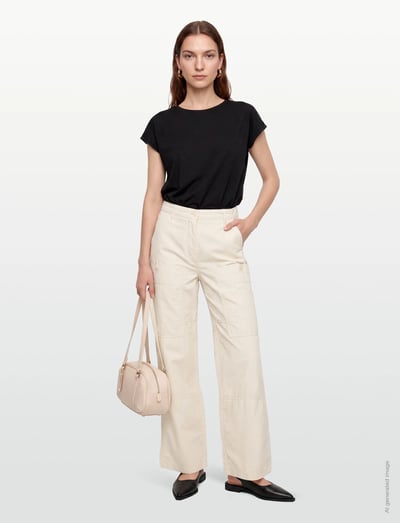 Filippa K Utility Trousers - Byxor - CREAM WHITE / cream