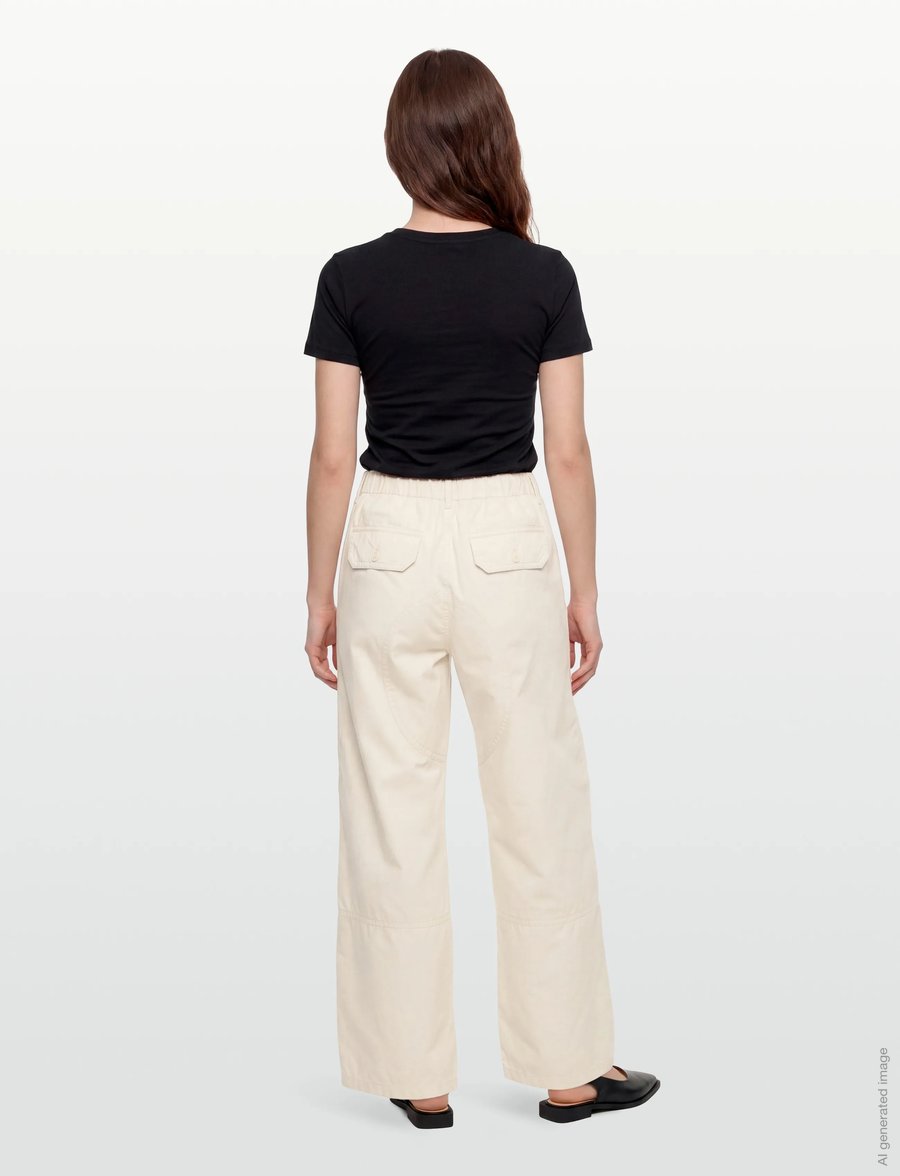 Filippa K - Utility Trousers - cargo-püksid - cream white - 4